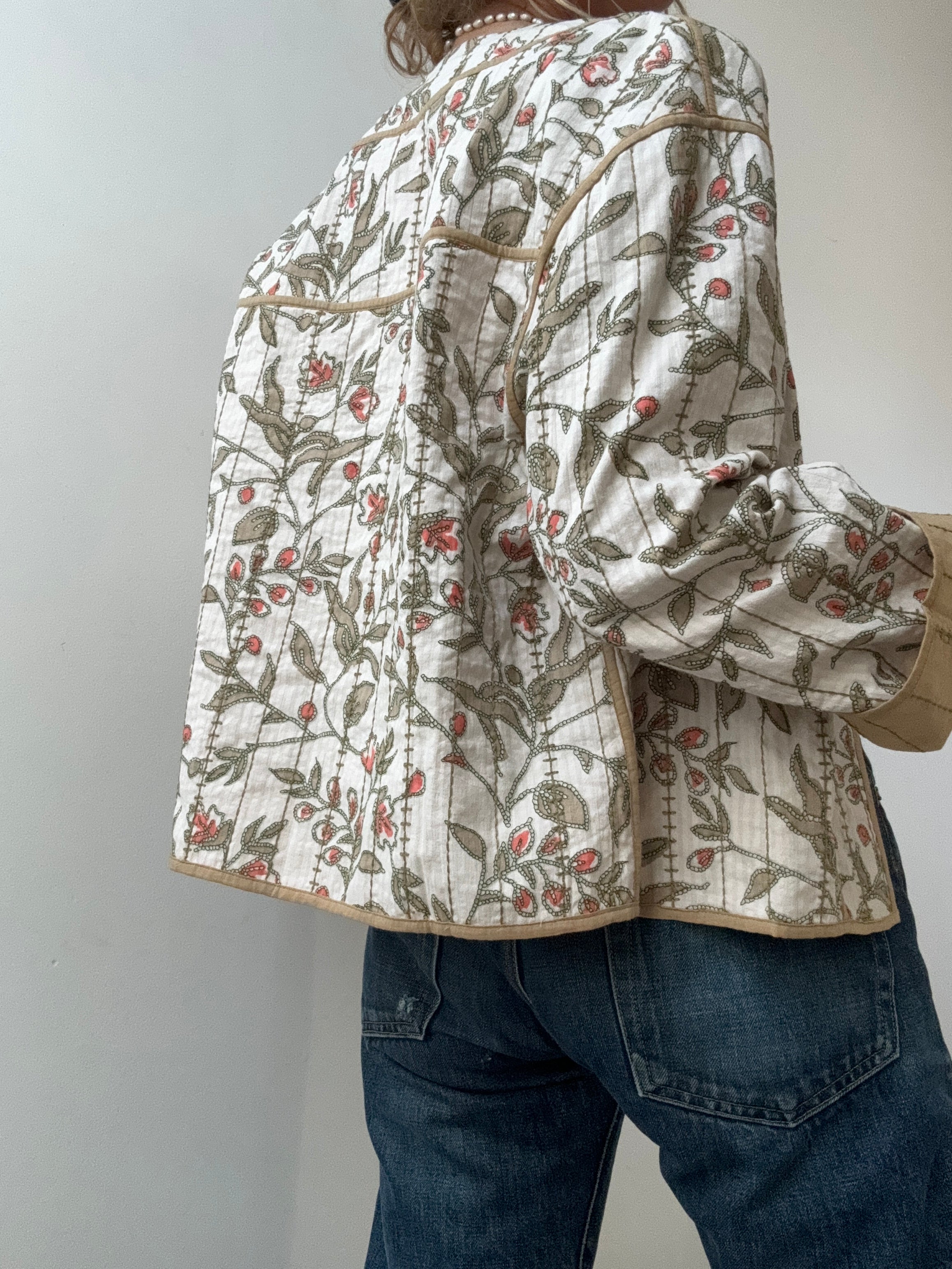 Future Nomads Jackets Floral Light Quilted Jacket