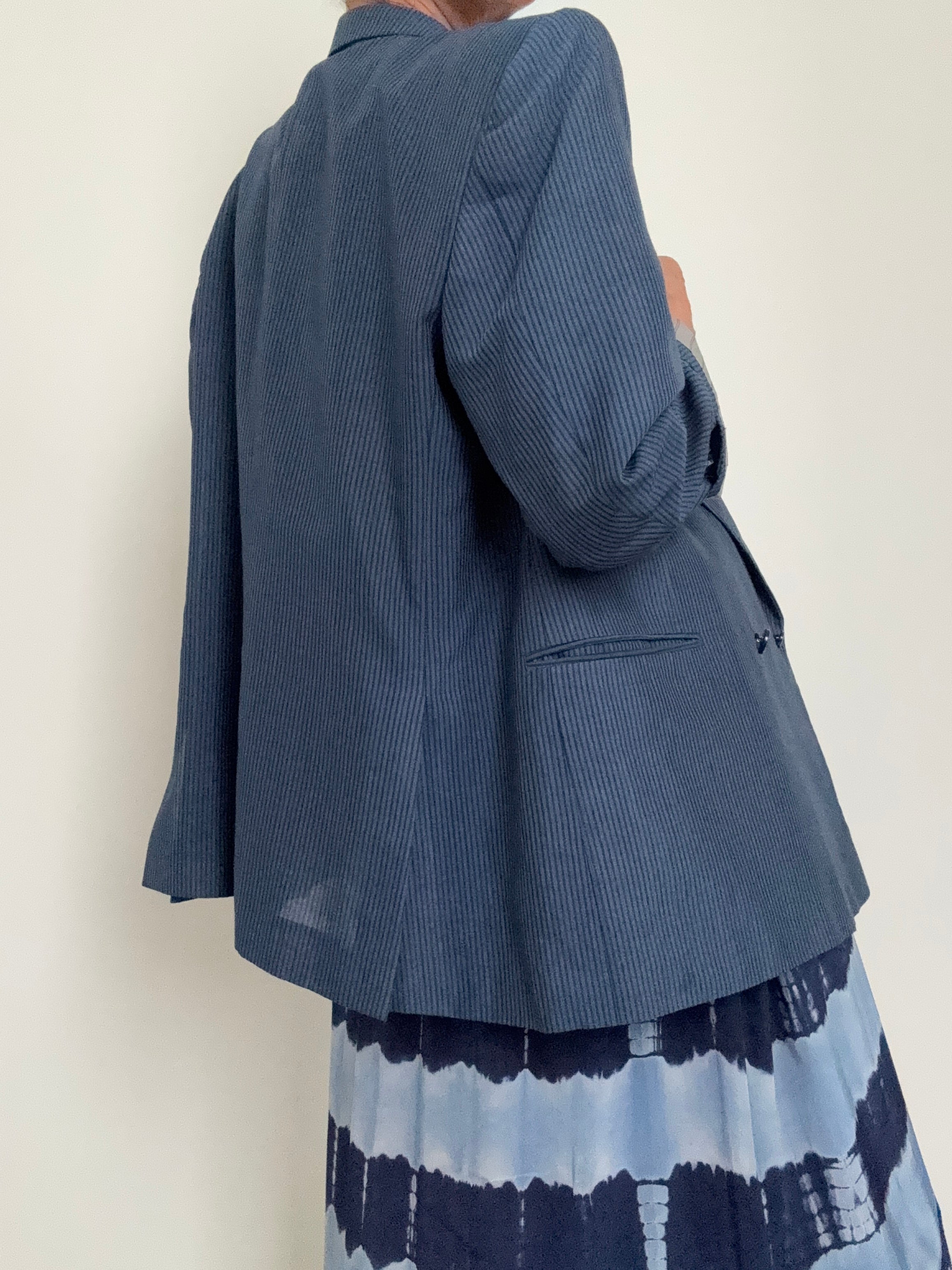 Future Nomads Jackets Large Summer Pinstriped Blazer