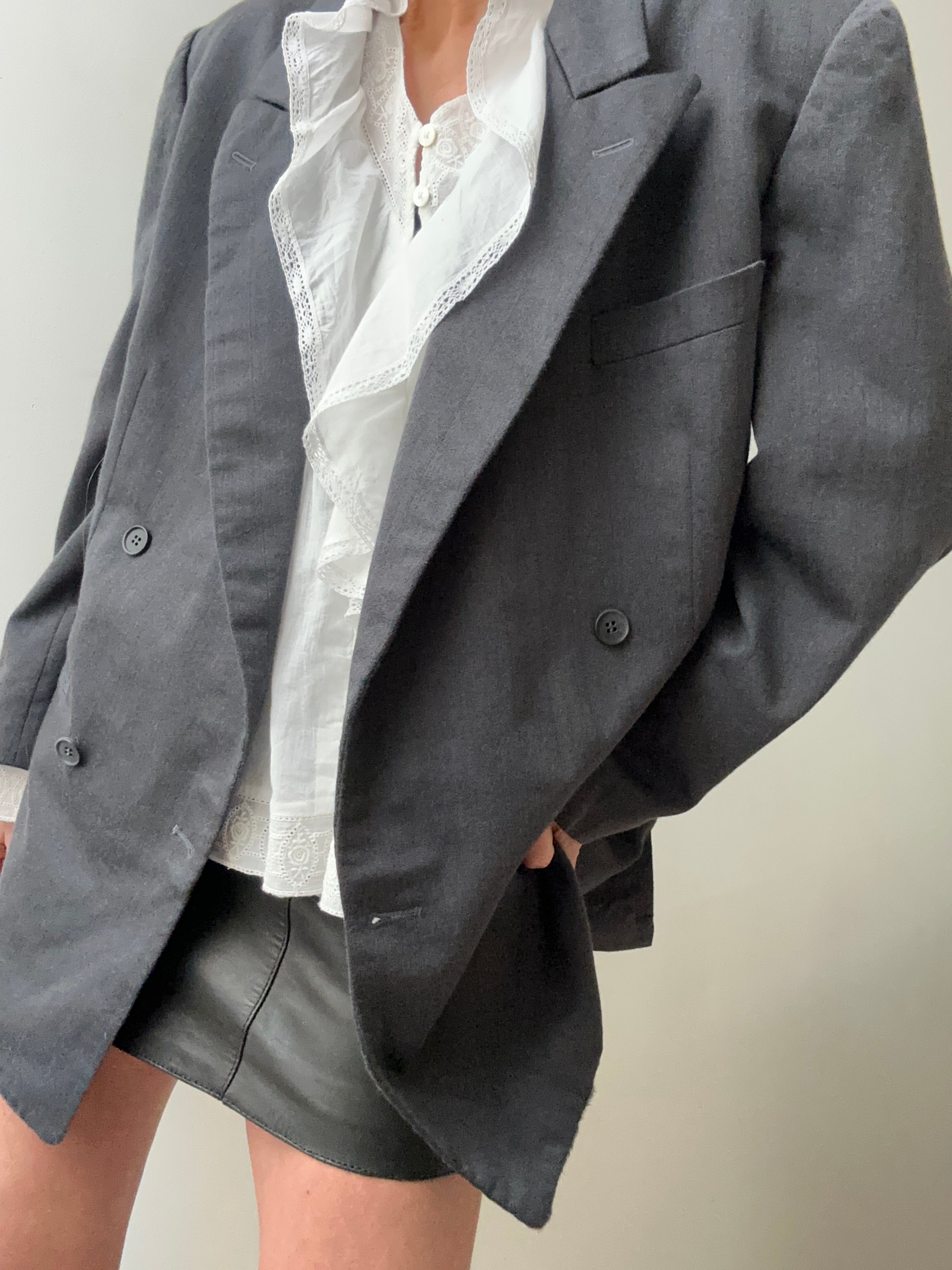Future Nomads Jackets Large Vintage Farago Deep Grey Blazer