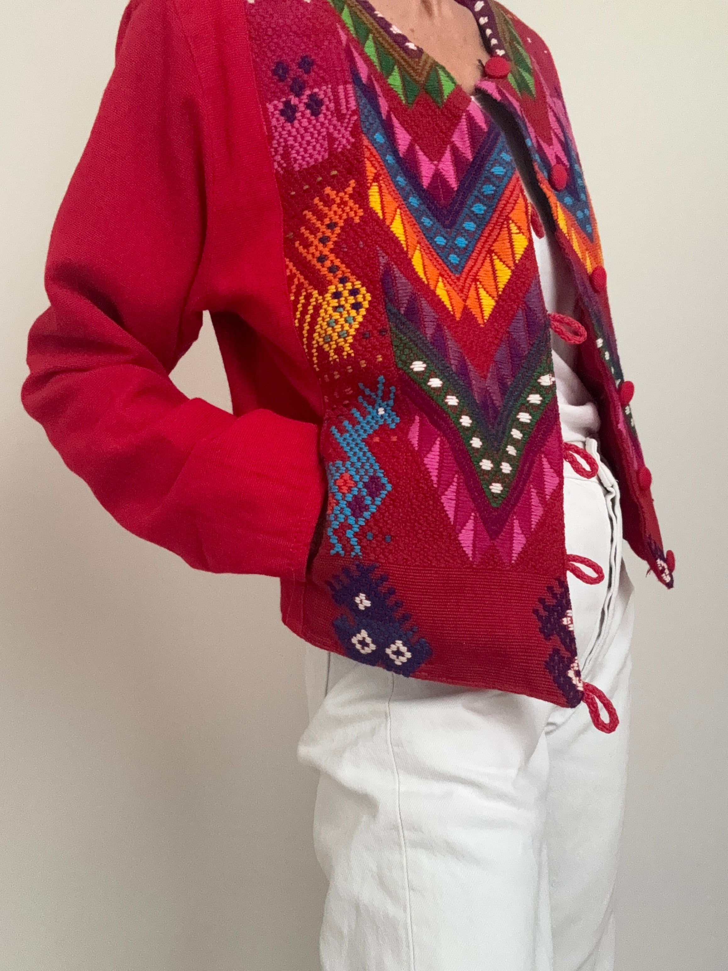 Future Nomads Jackets Medium Frida Vintage Mexican Embroidered Jacket