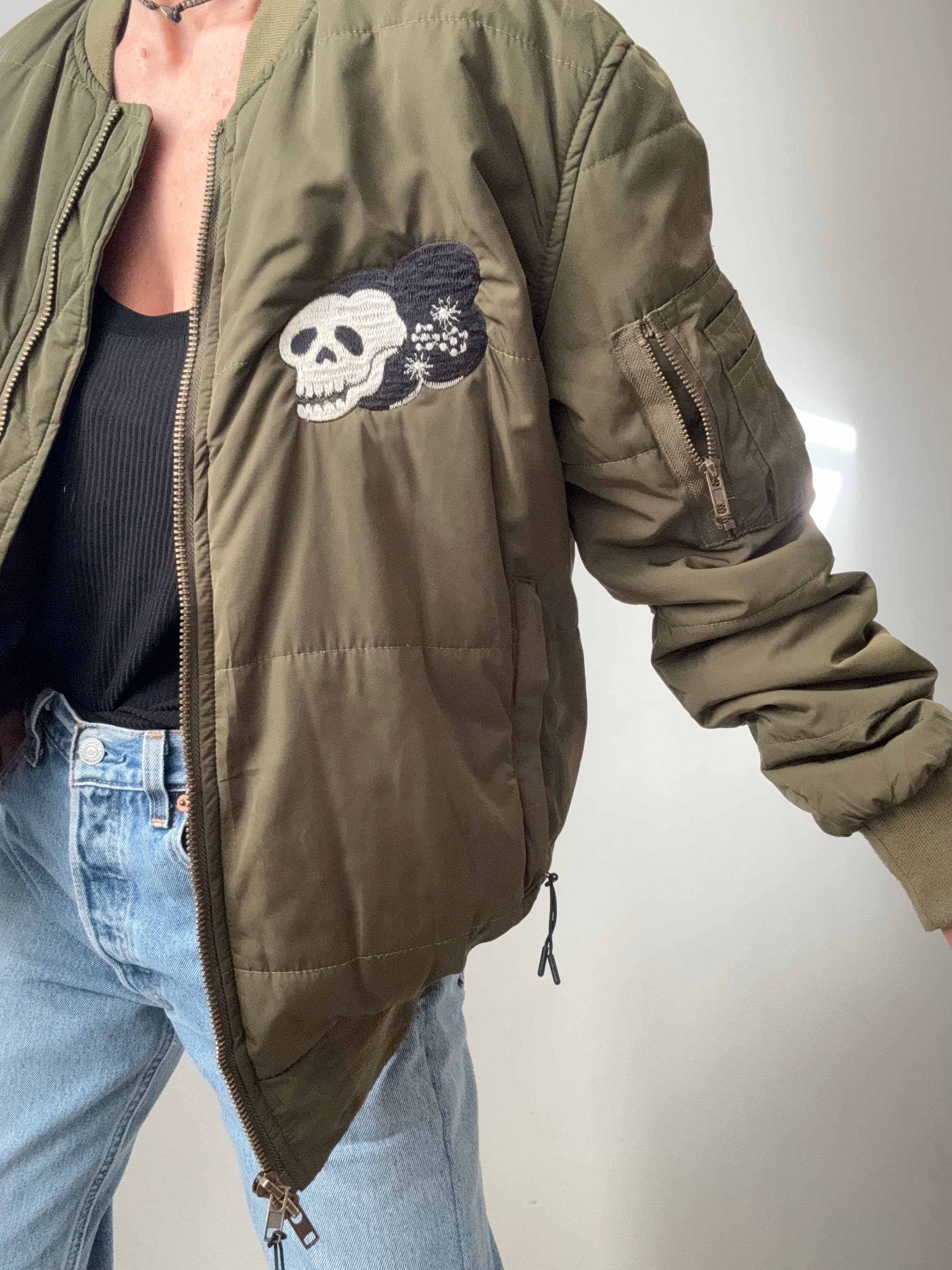 Future Nomads Jackets Medium Kyoto Green Bomber