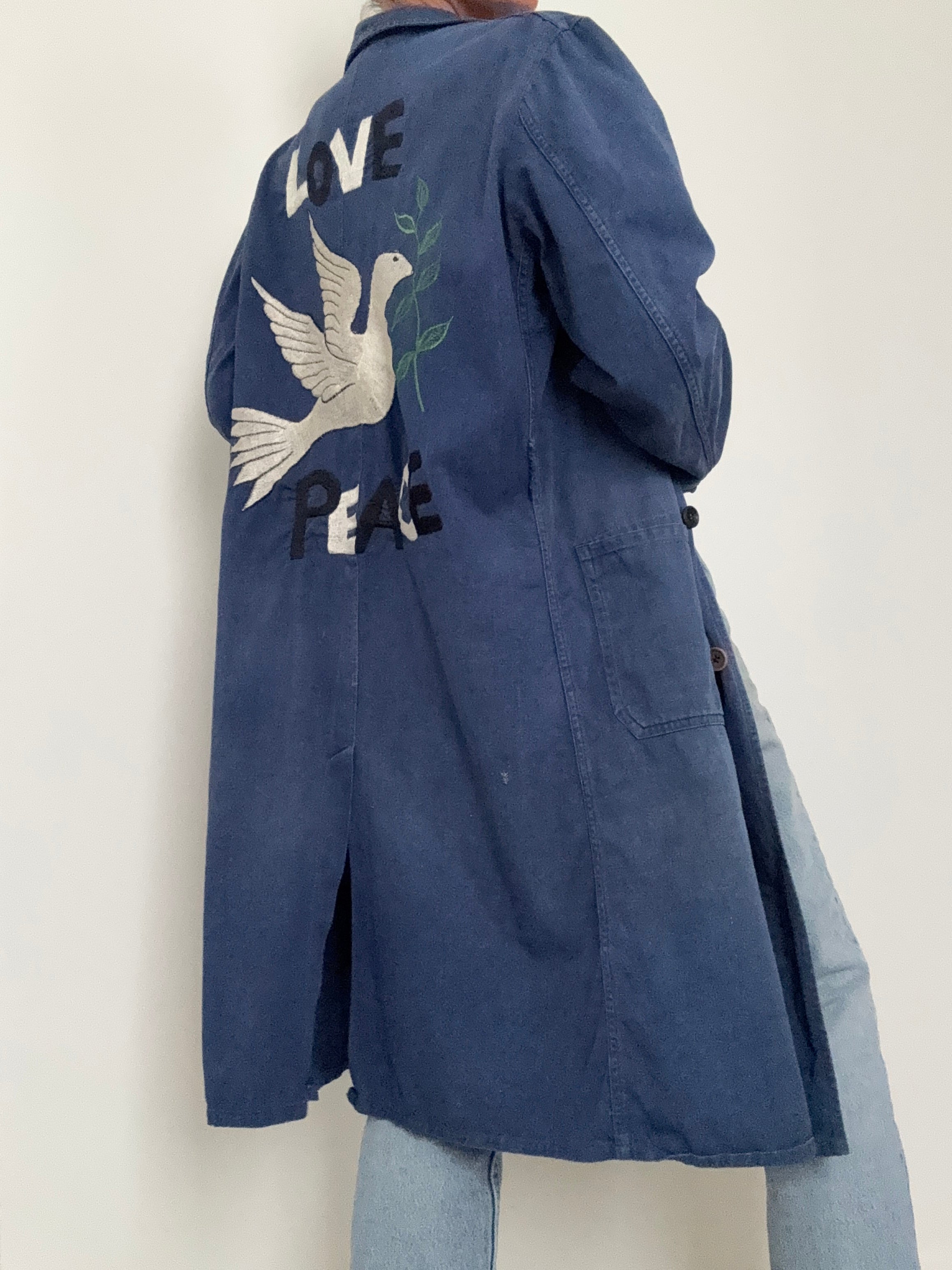 Future Nomads Jackets Medium Upcycled Blue Medical Coat