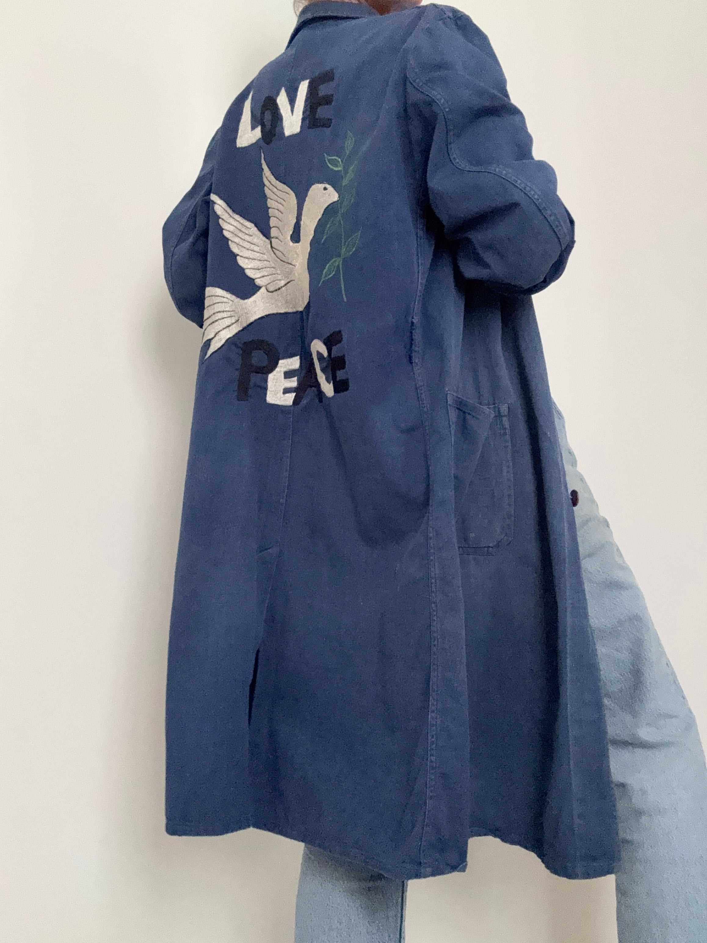 Future Nomads Jackets Medium Upcycled Blue Medical Coat