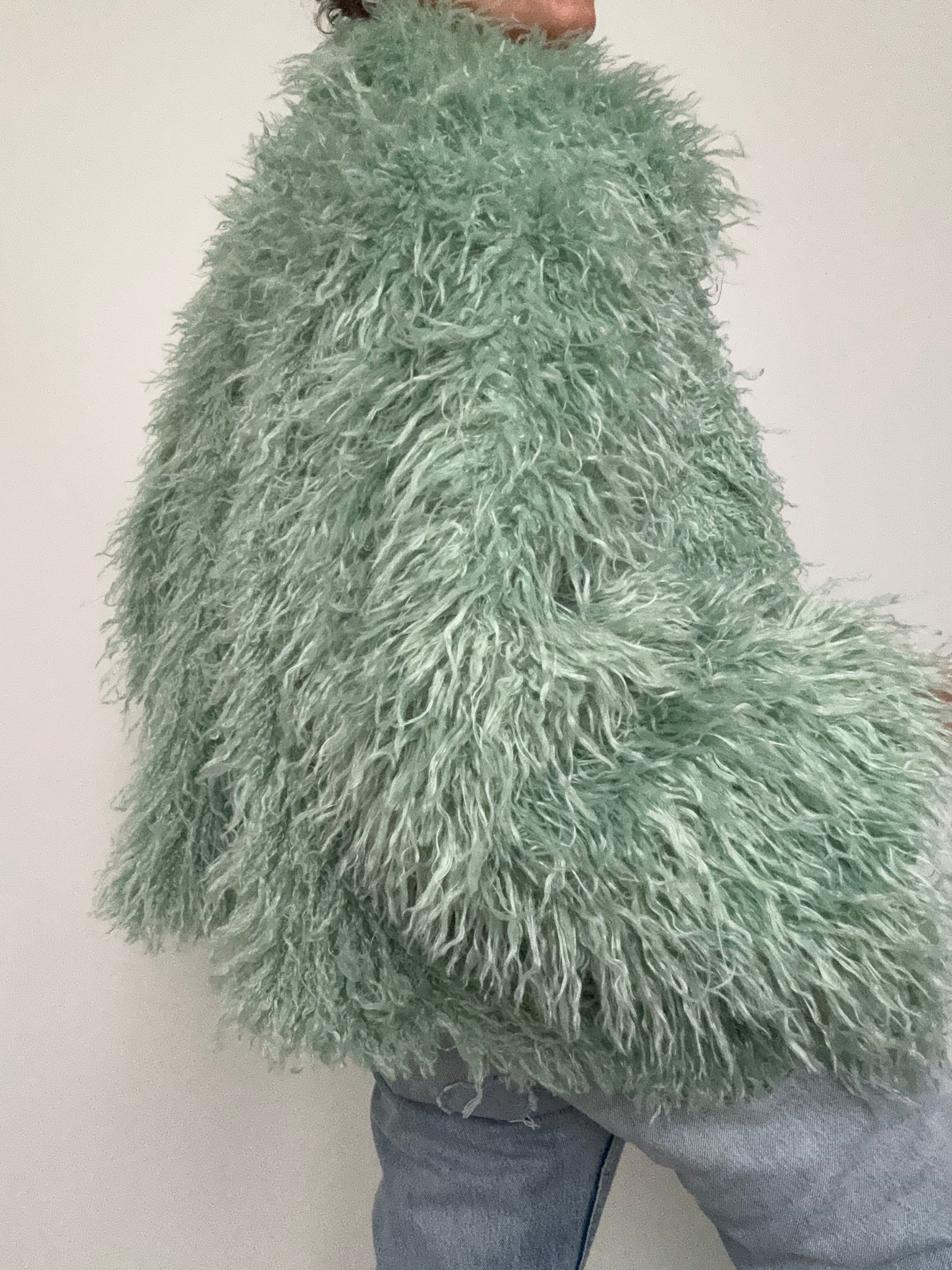 Mint Shaggy Fur | Jackets