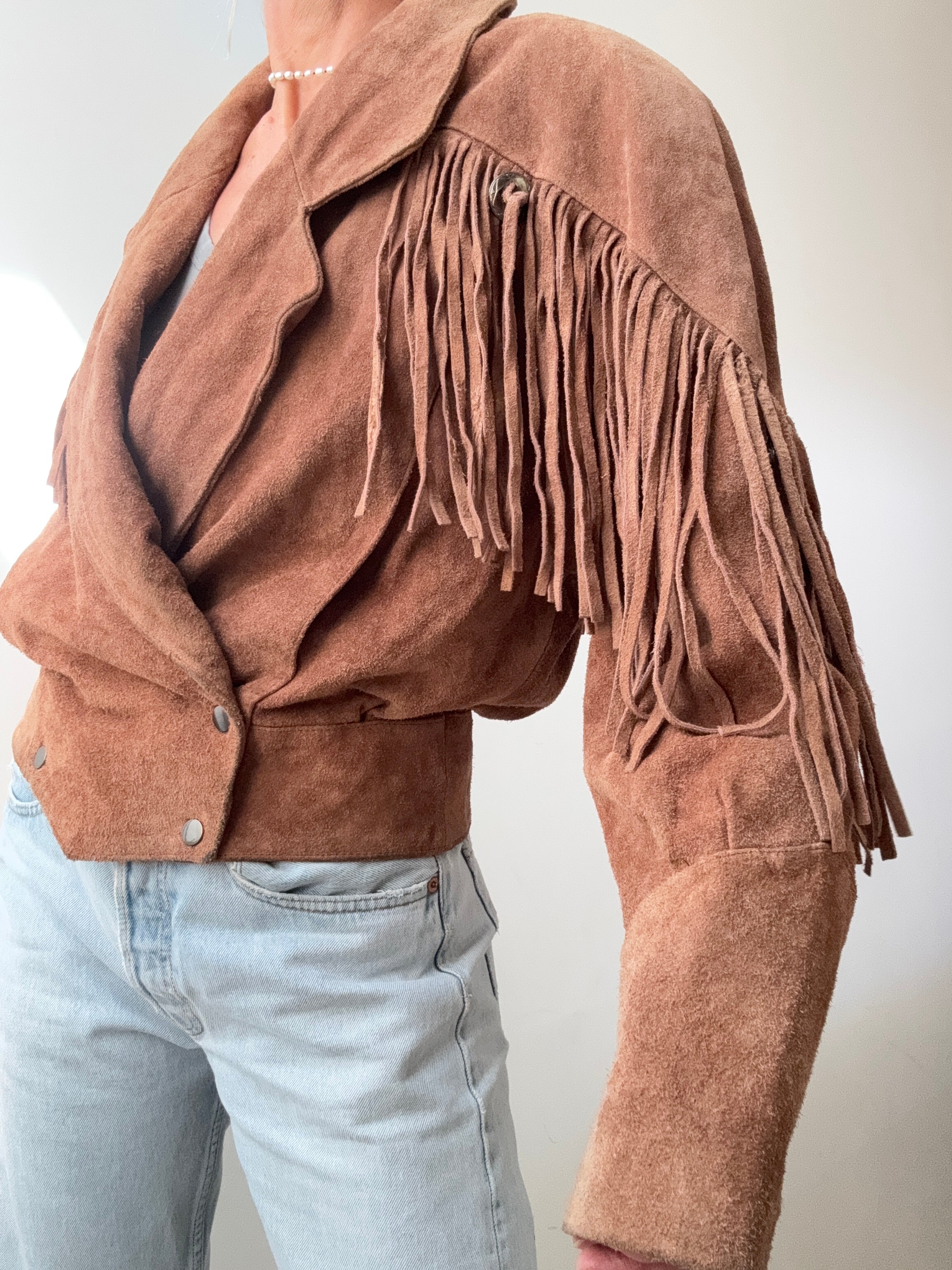 Future Nomads Vintage Suede 80,s Western Jacket | Jetsetbohemian