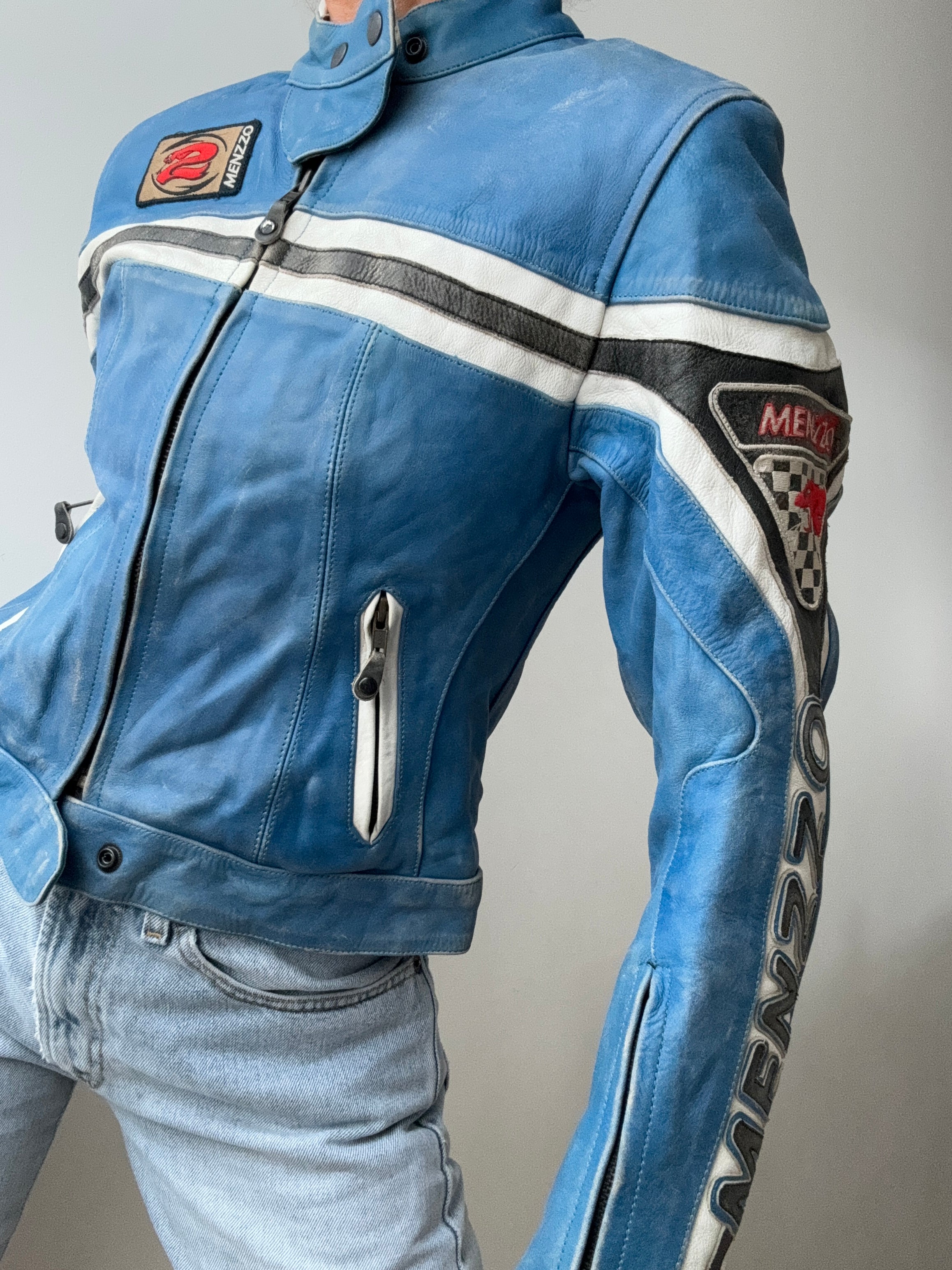Future Nomads Jackets Small Vintage Menzzo Motorbike Jacket
