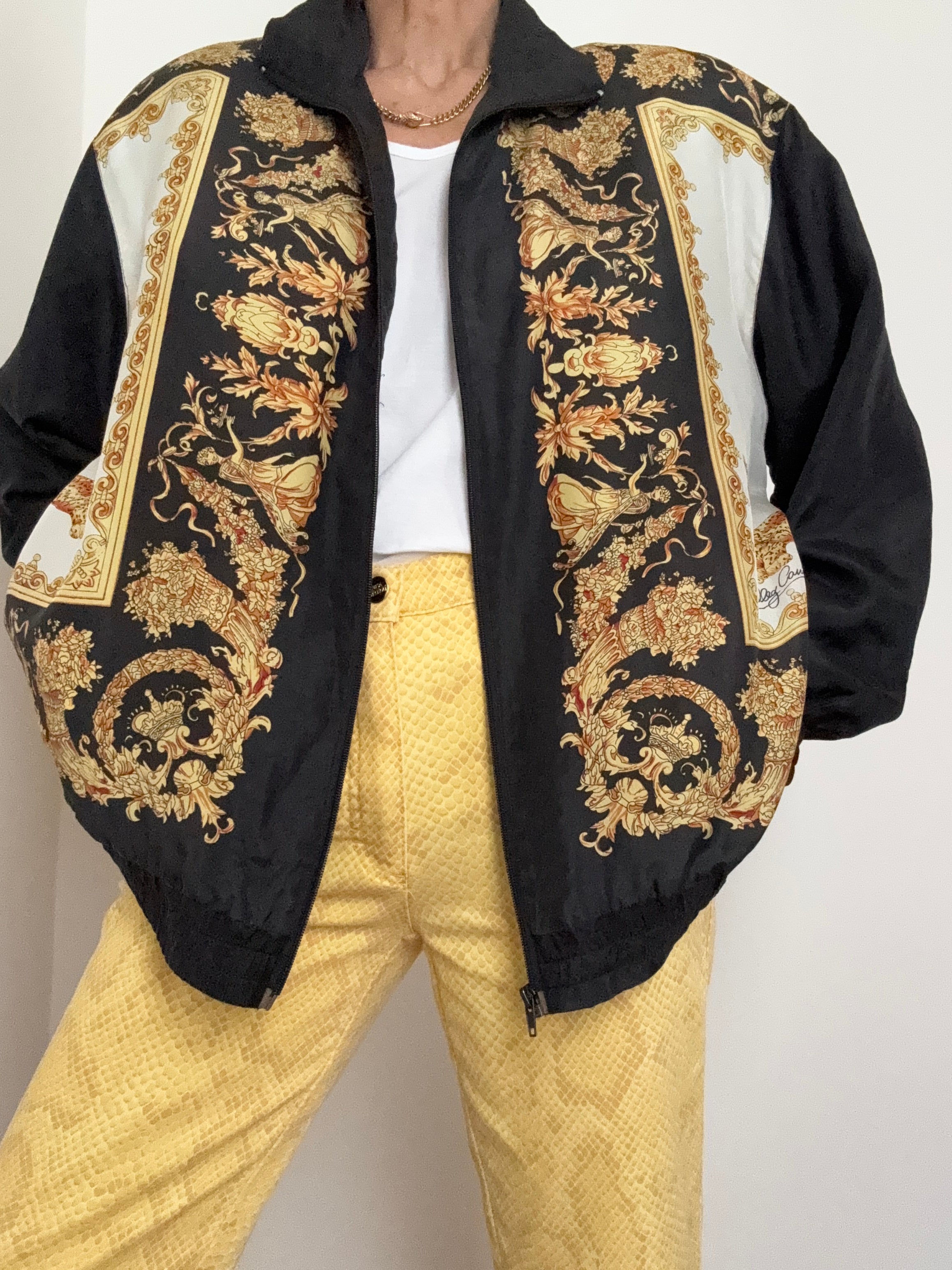 Scarf Silk Vintage Bomber | Jackets