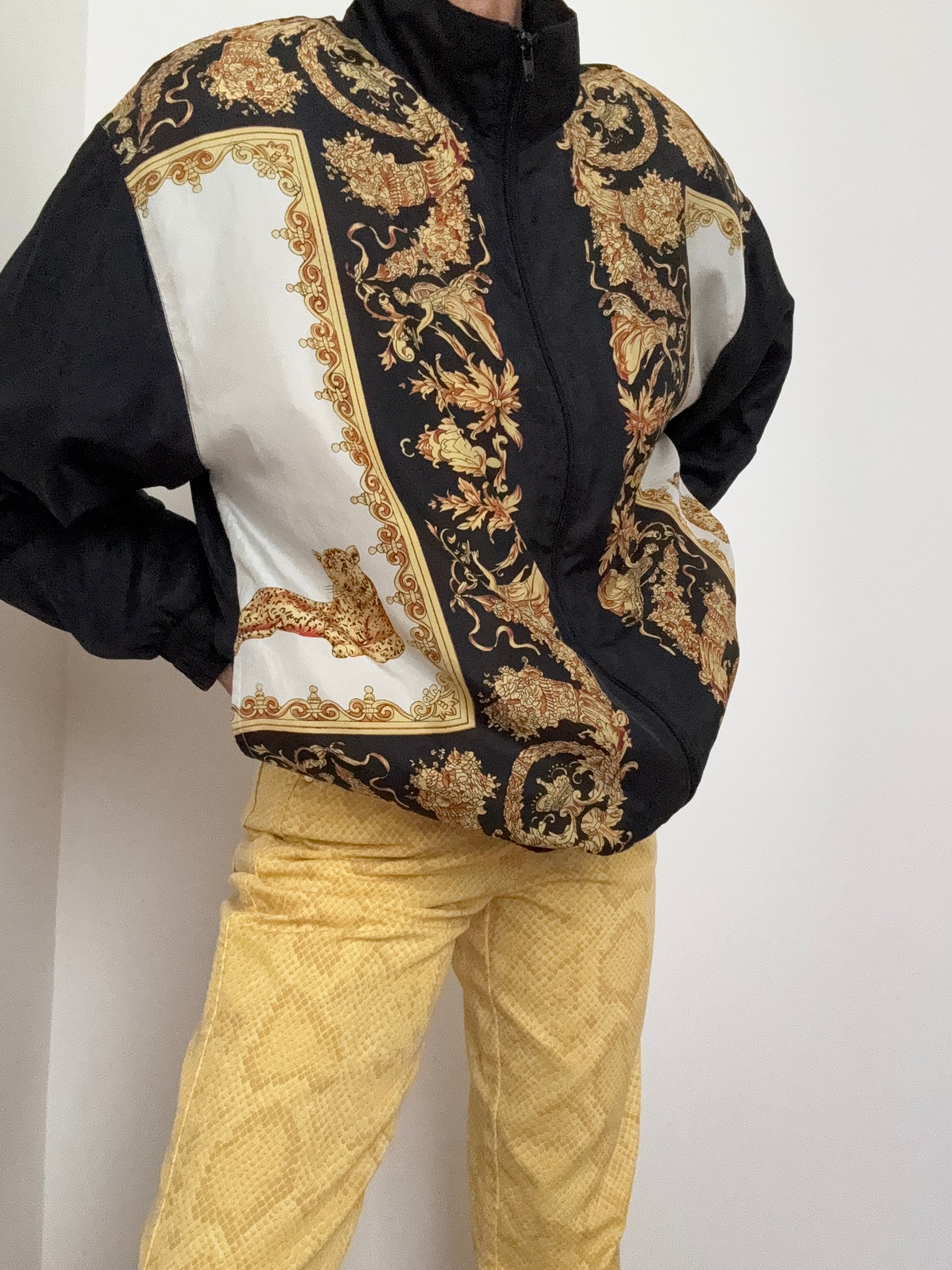 Scarf Silk Vintage Bomber | Jackets