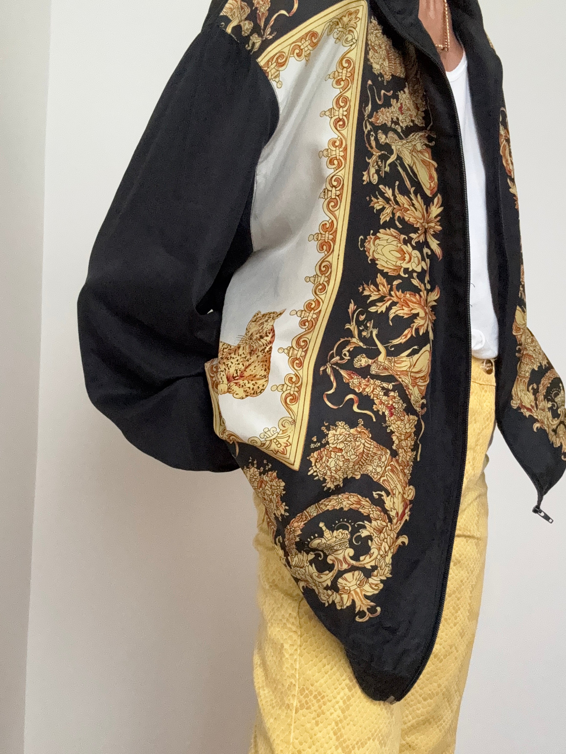 Scarf Silk Vintage Bomber | Jackets