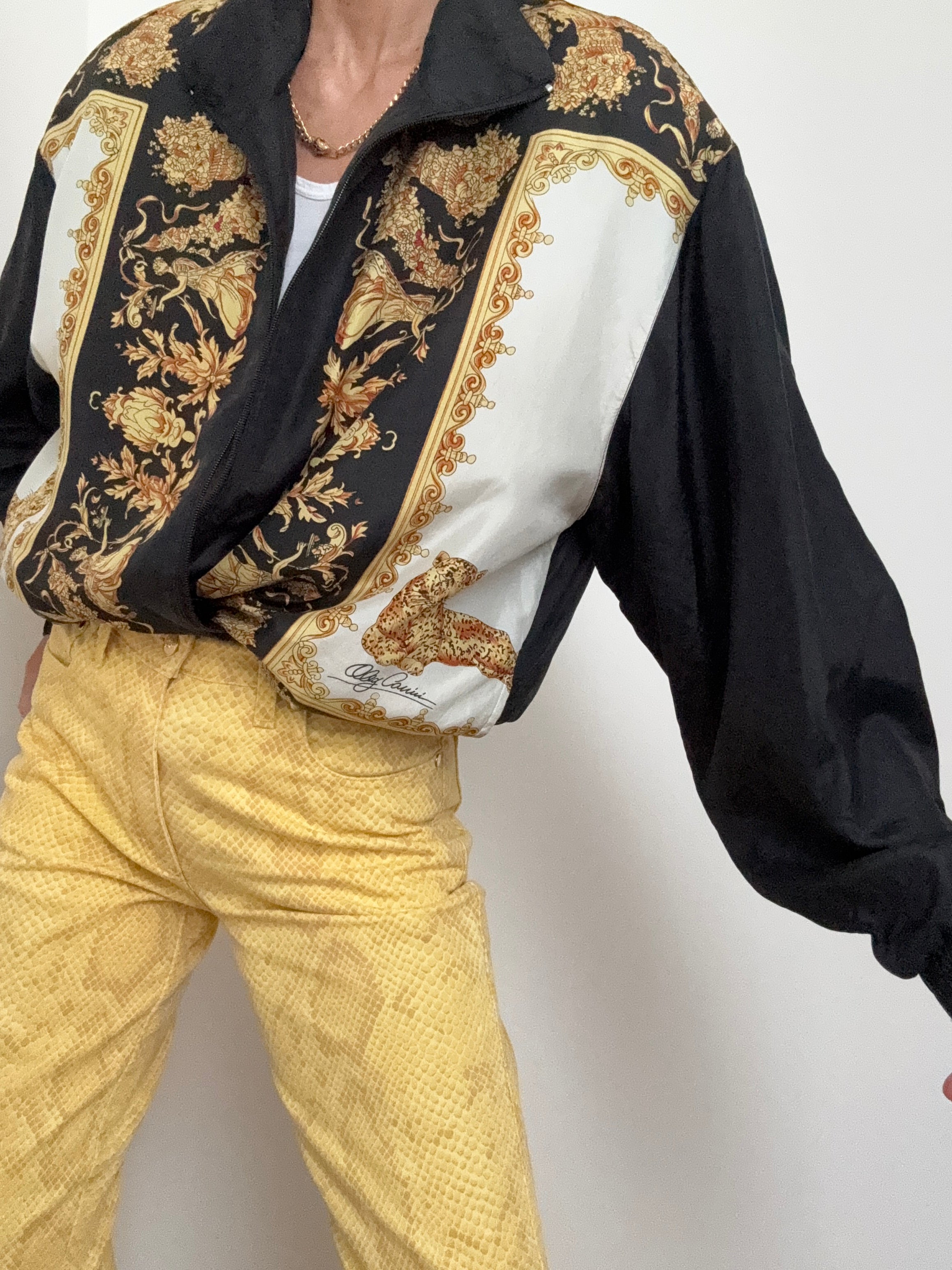 Scarf Silk Vintage Bomber | Jackets