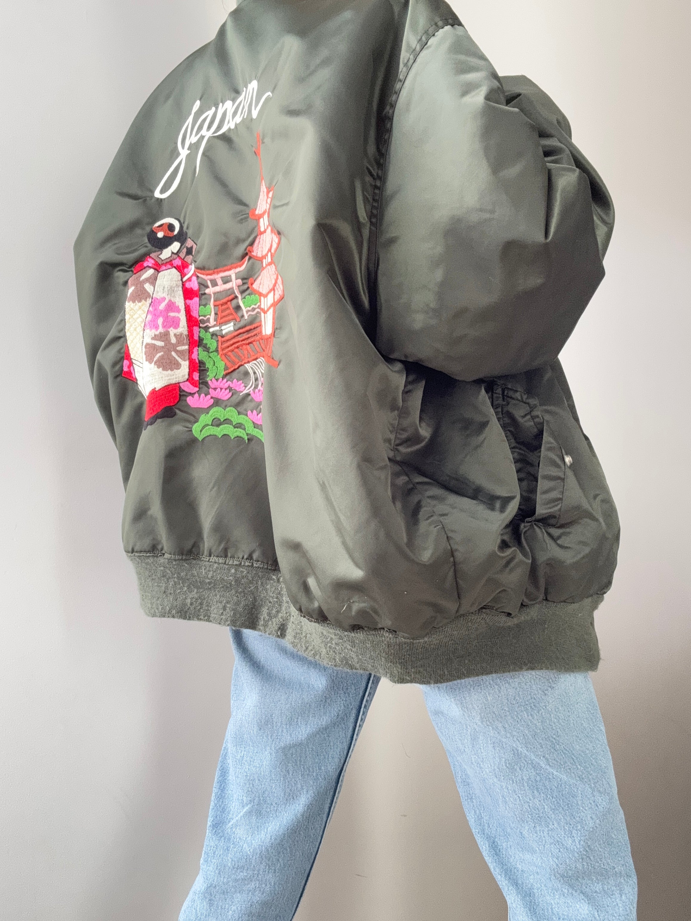 Army Green Bomber Jacket Japan | Jackets
