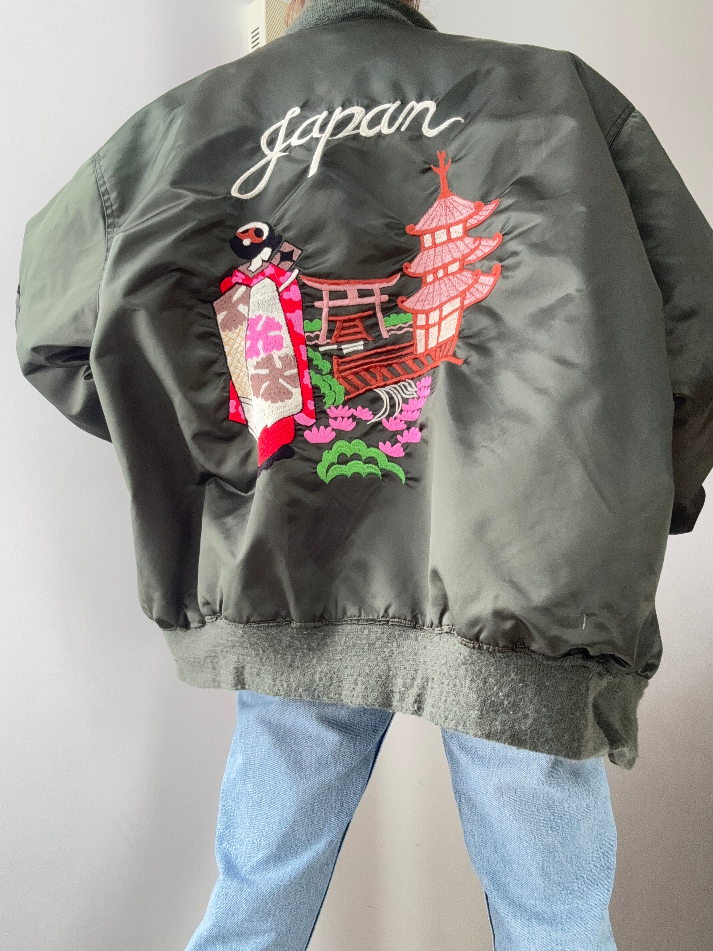 Army Green Bomber Jacket Japan | Jackets