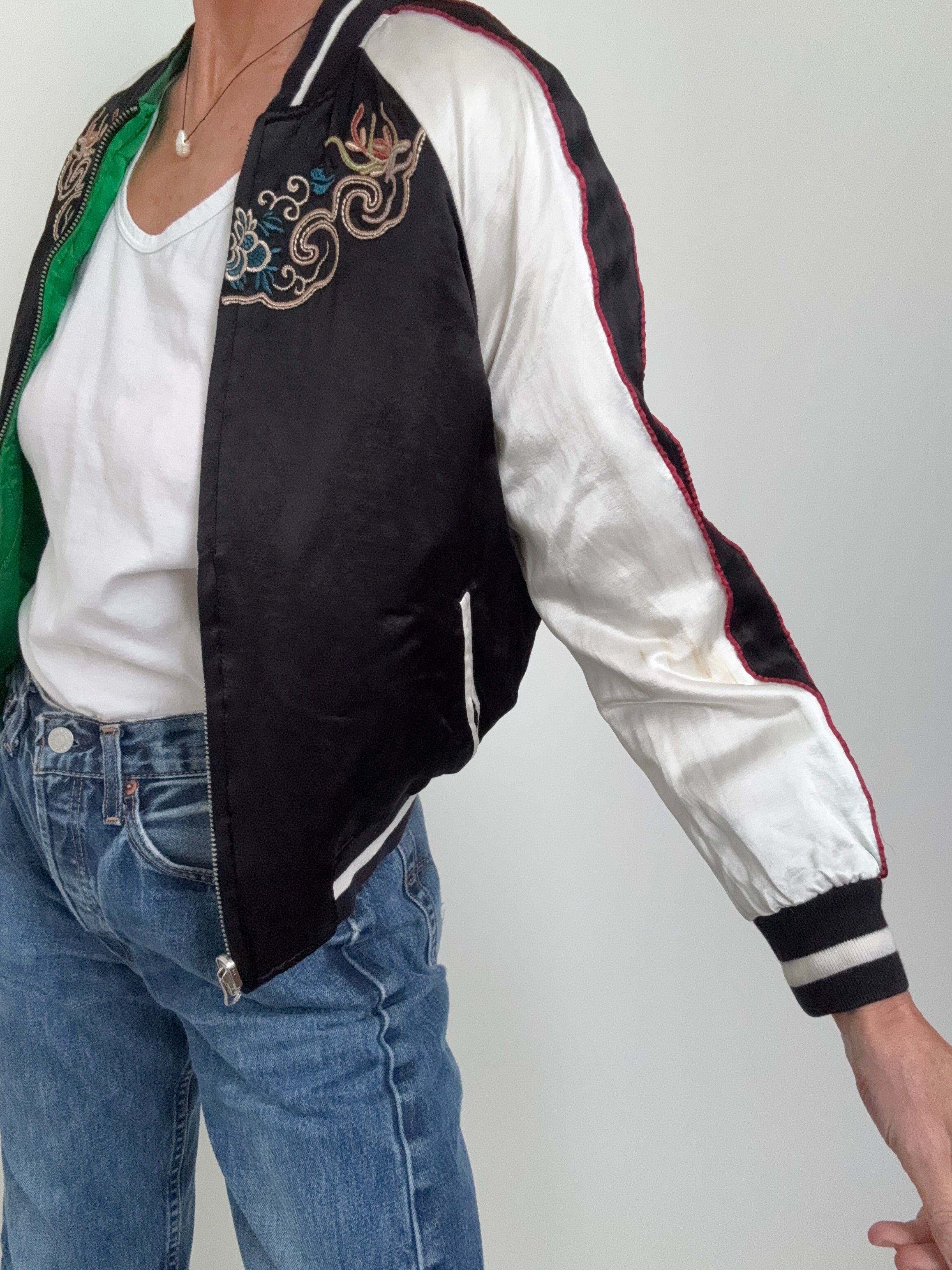 Eagle Green Reversible Bomber | Jackets
