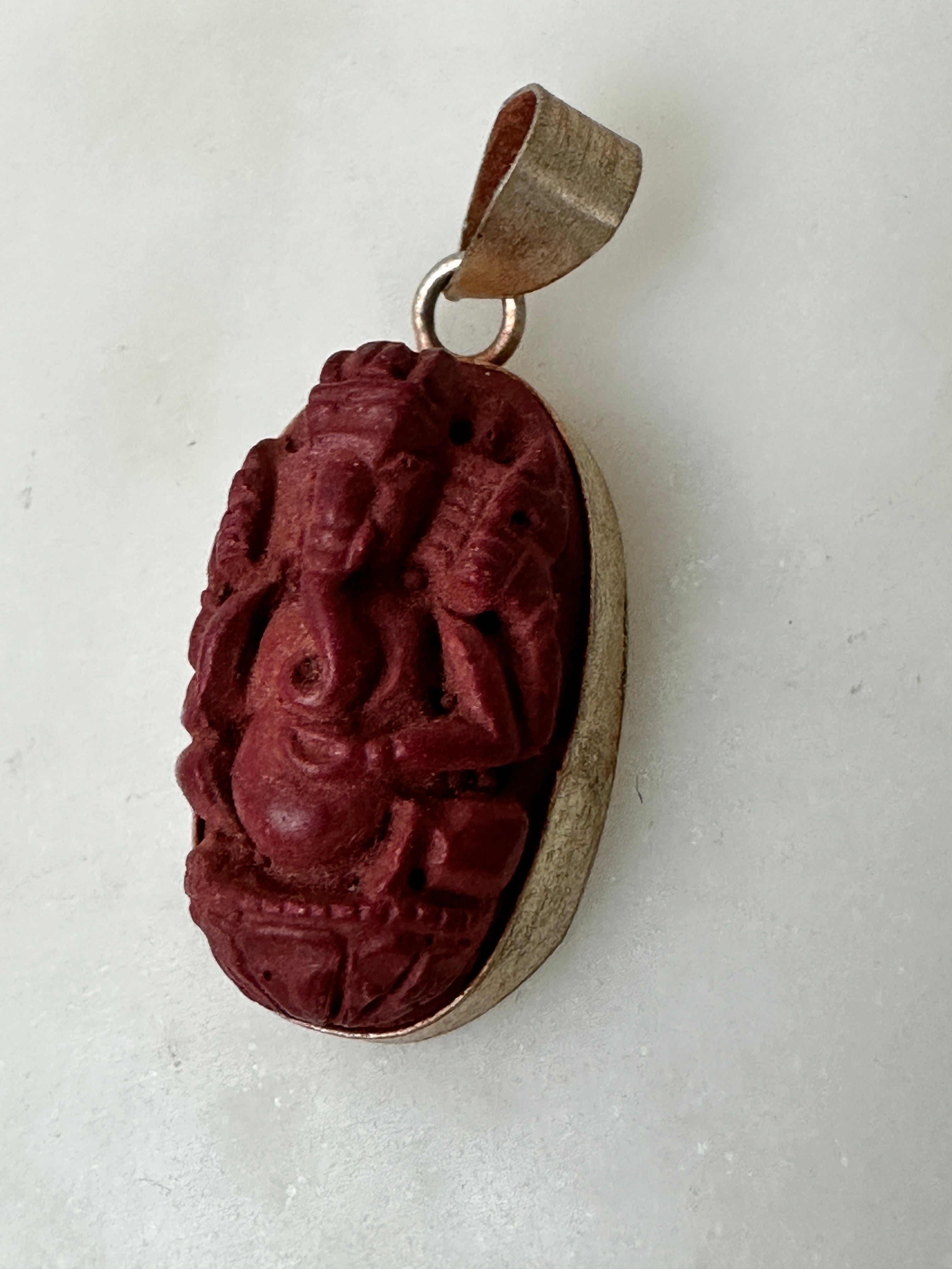 Future Nomads Jewellery Red Ganesh Pendant