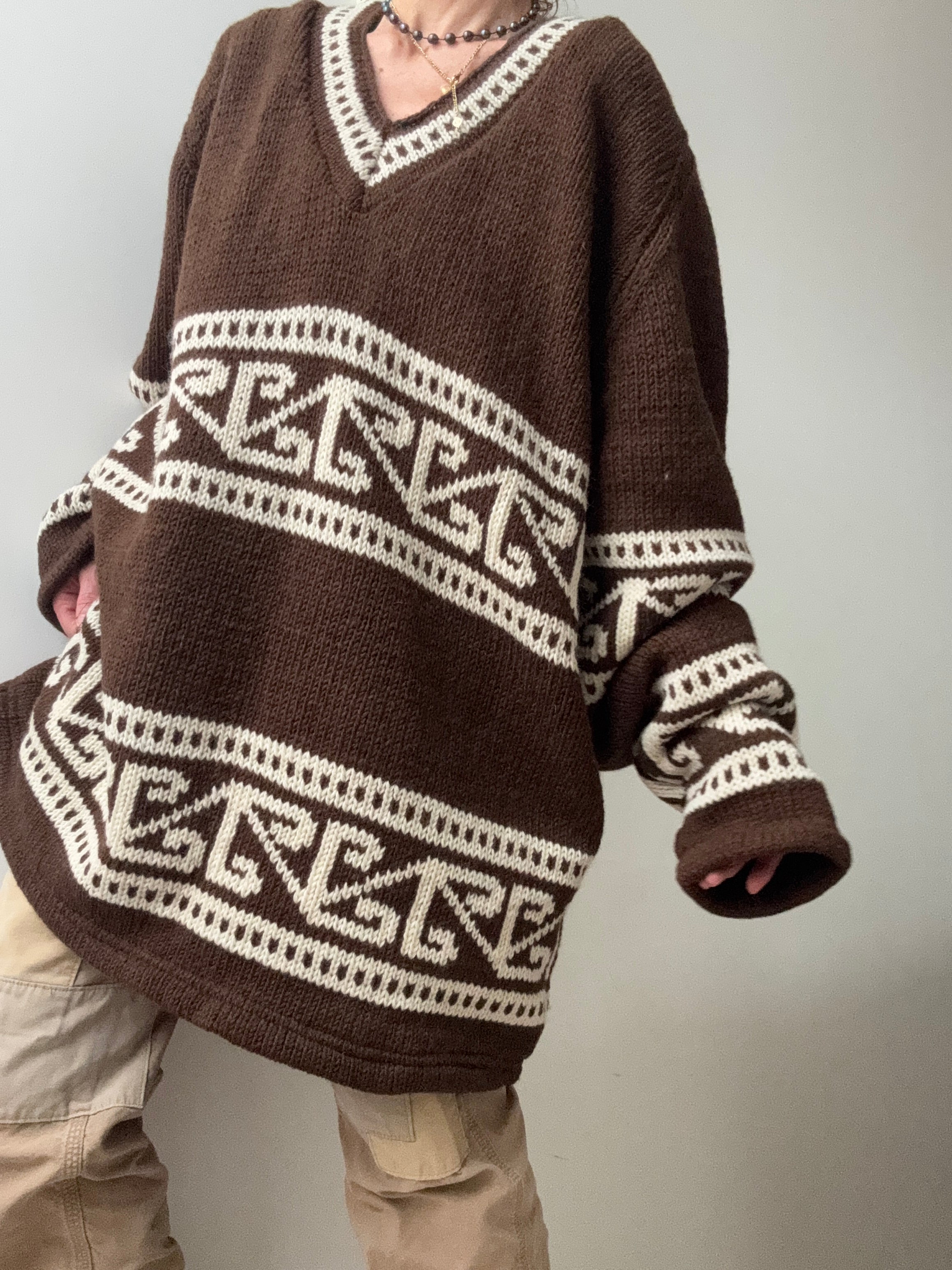 Motif Handnknit Jumper | Jumpers
