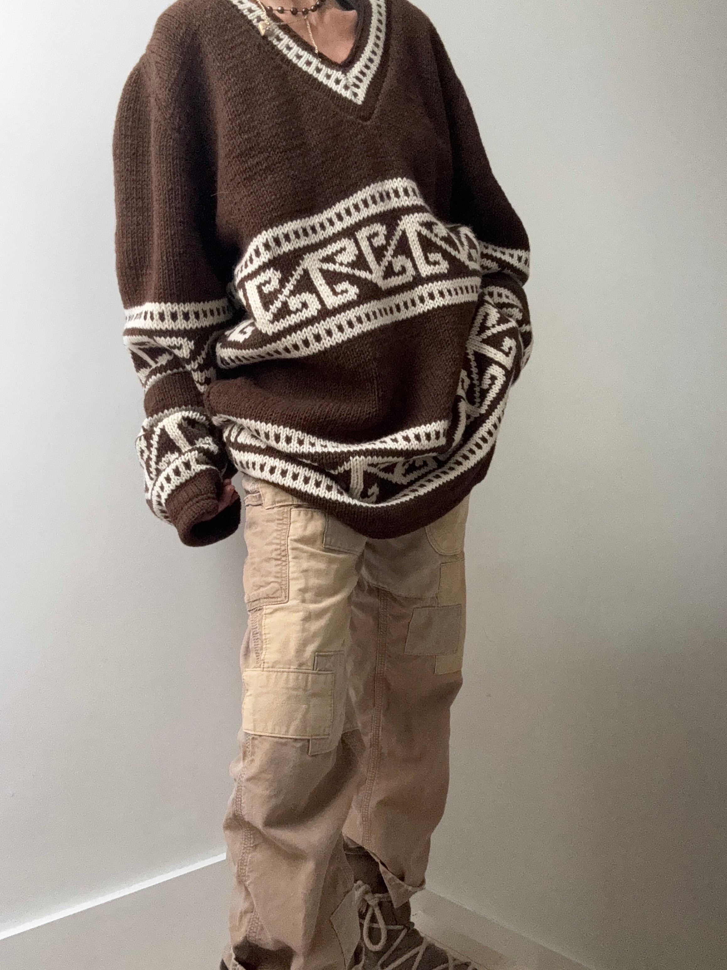 Motif Handnknit Jumper | Jumpers