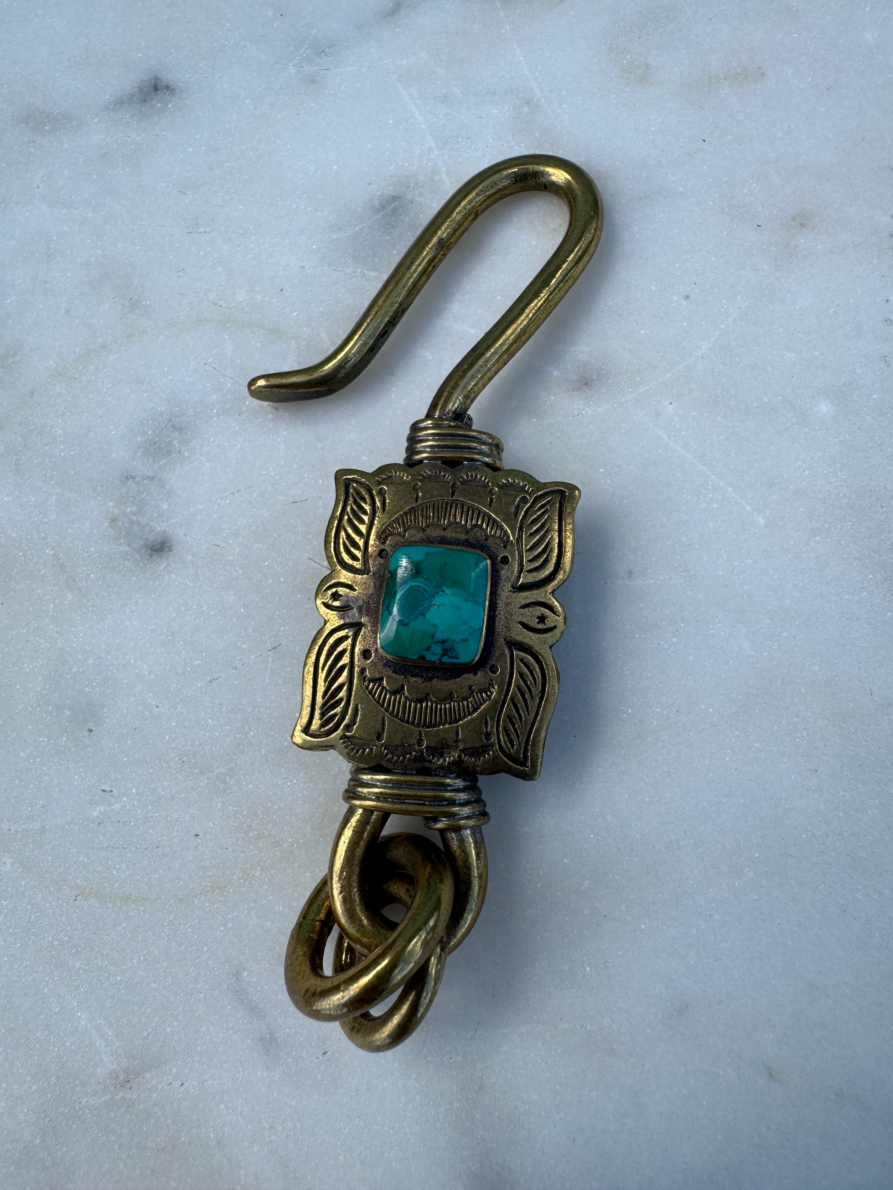 Future Nomads Key Rings Key Ring Square Turquoise
