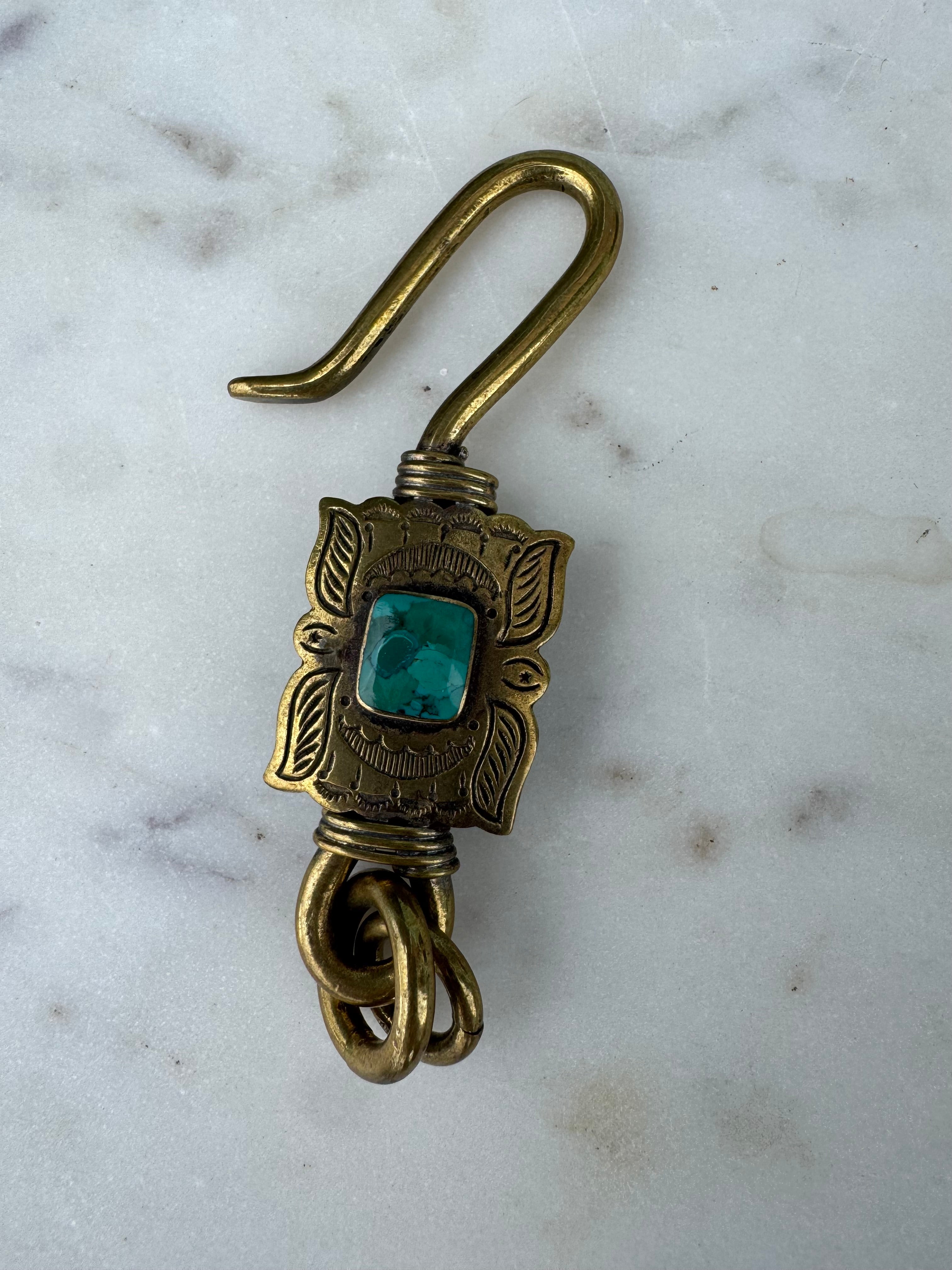 Future Nomads Key Rings Key Ring Square Turquoise
