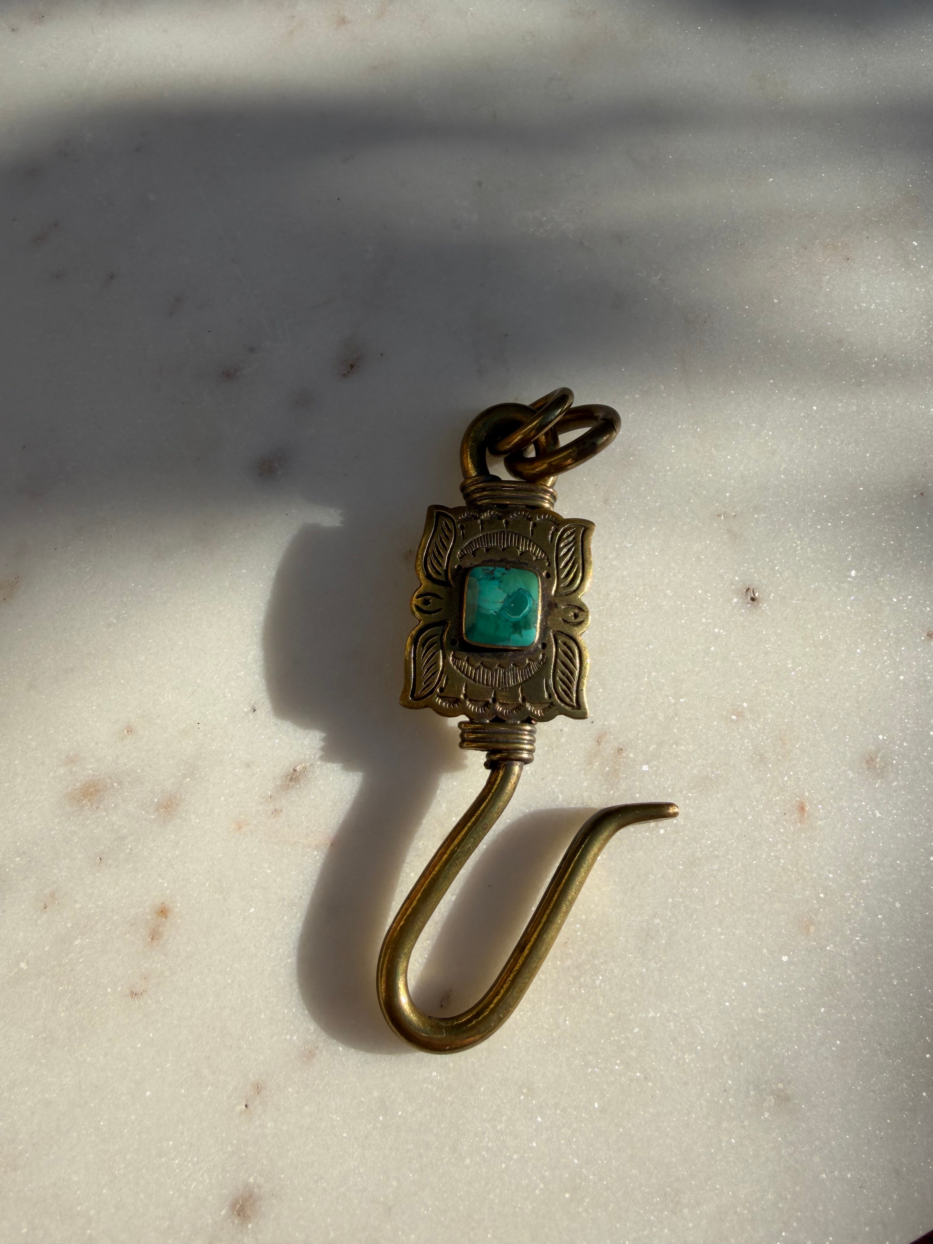 Future Nomads Key Rings Key Ring Square Turquoise