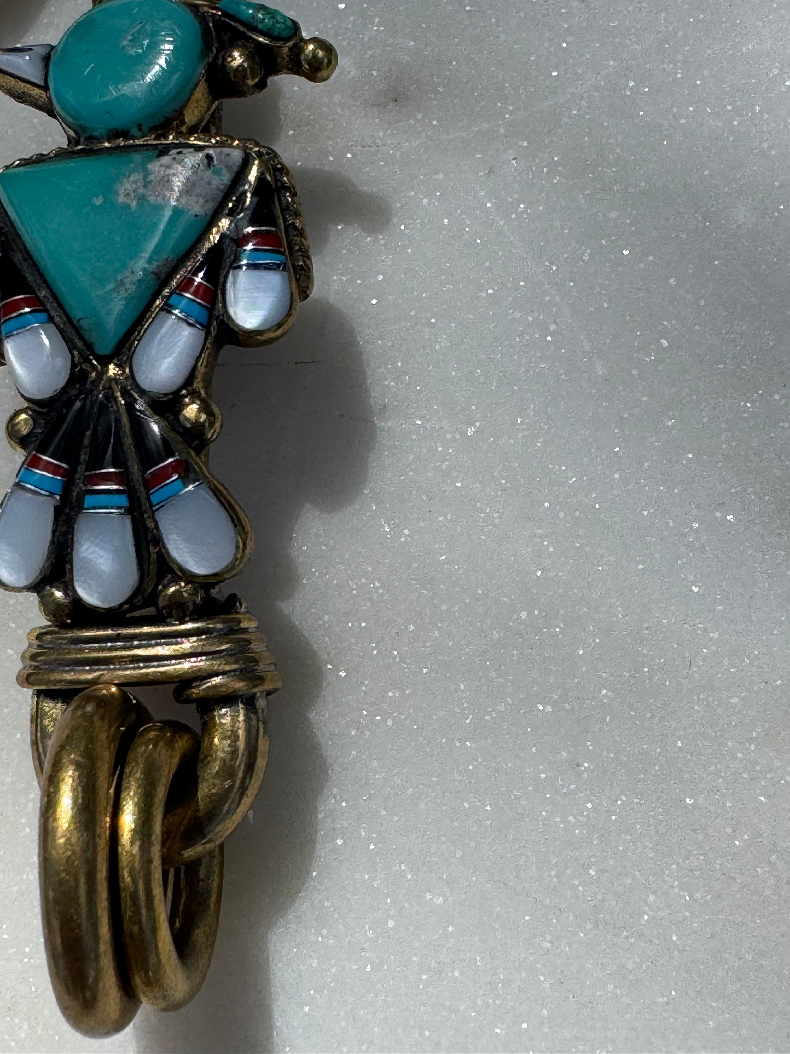 Future Nomads Key Rings Key Ring Turquoise Bird Hook