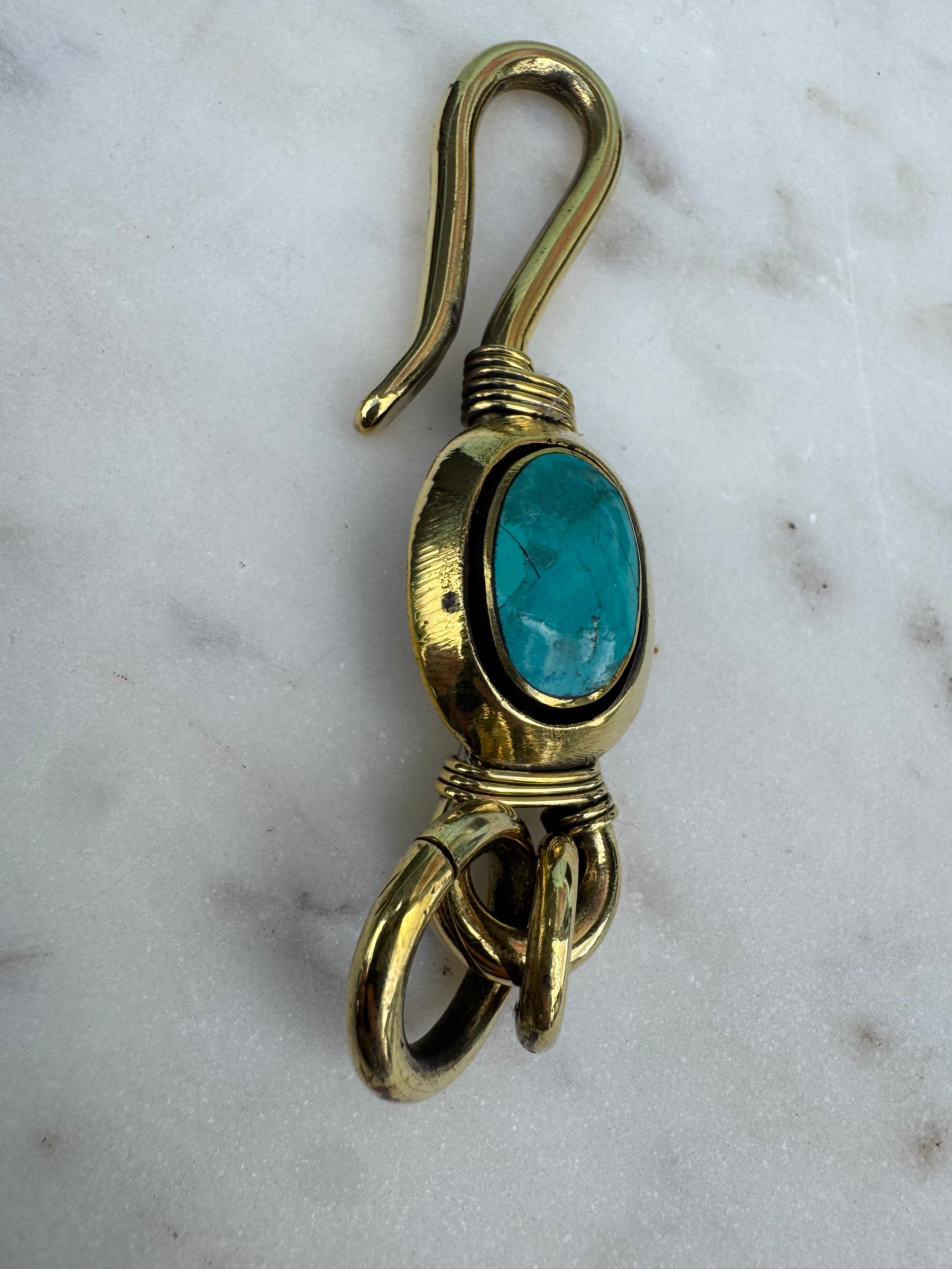 Future Nomads Key Rings Key Ring Turquoise Oval