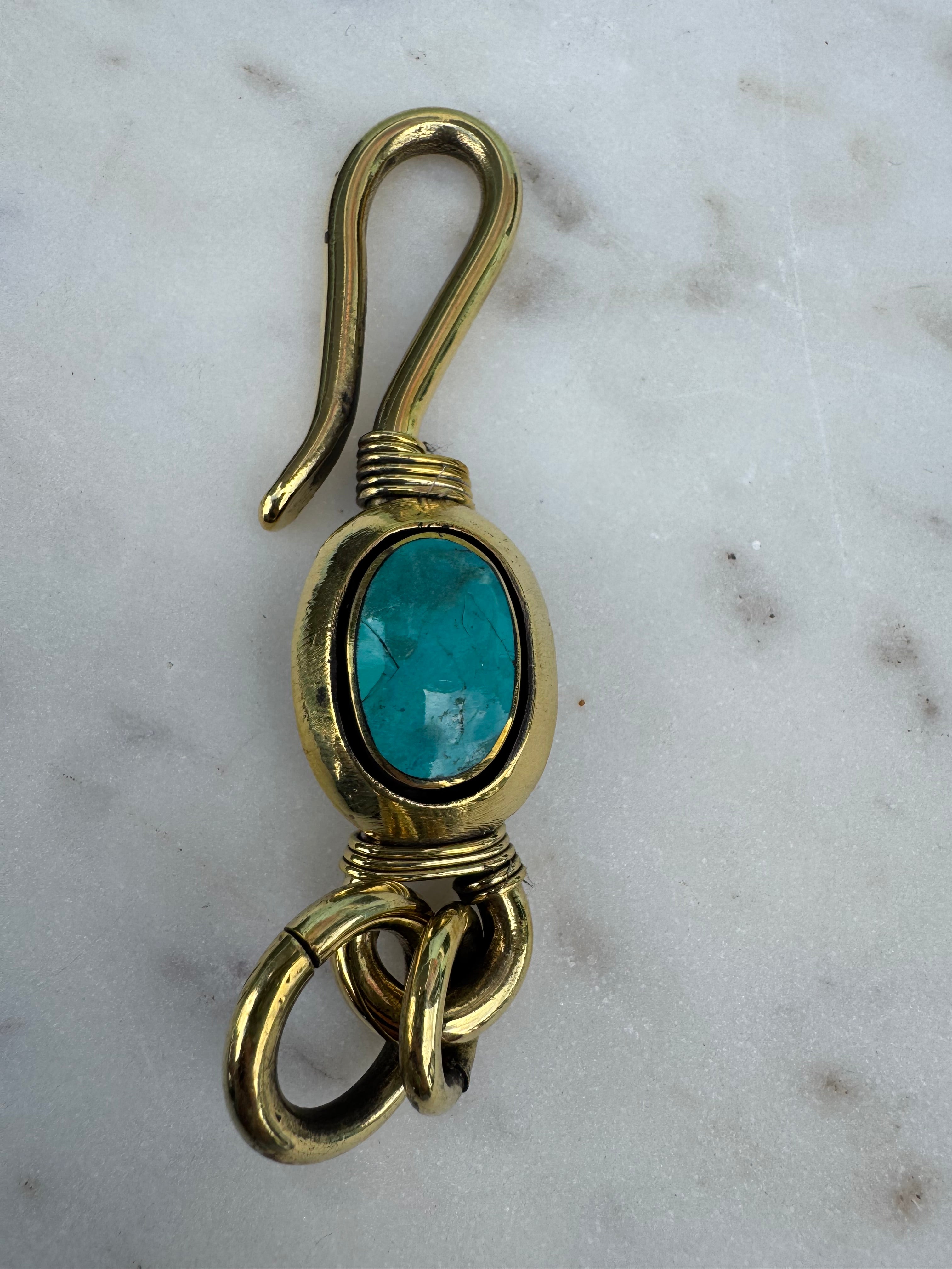 Future Nomads Key Rings Key Ring Turquoise Oval