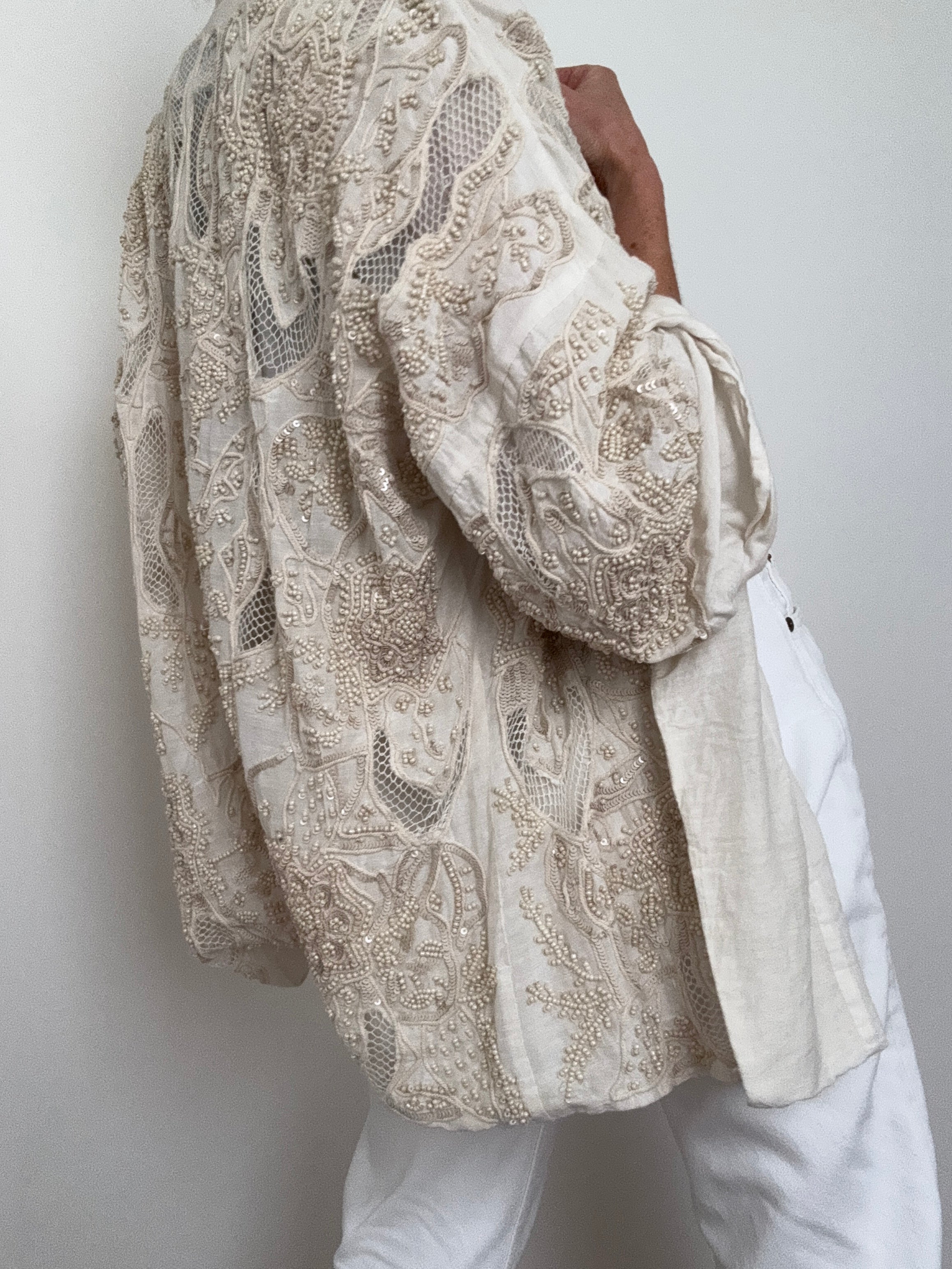 Beaded Cotton Kimono | Kimonos