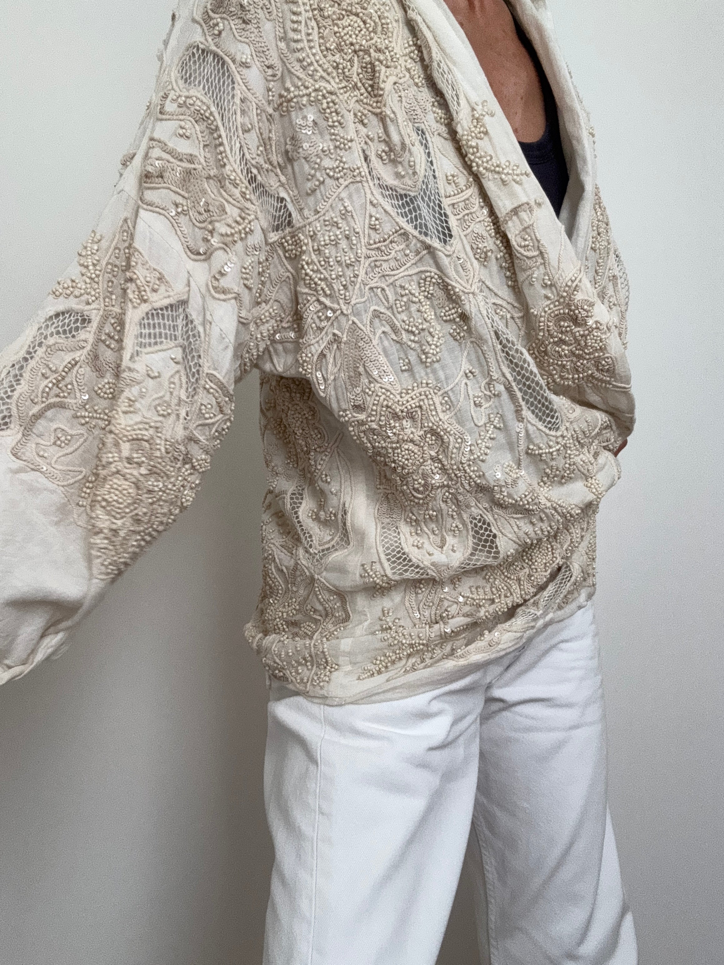 Beaded Cotton Kimono | Kimonos