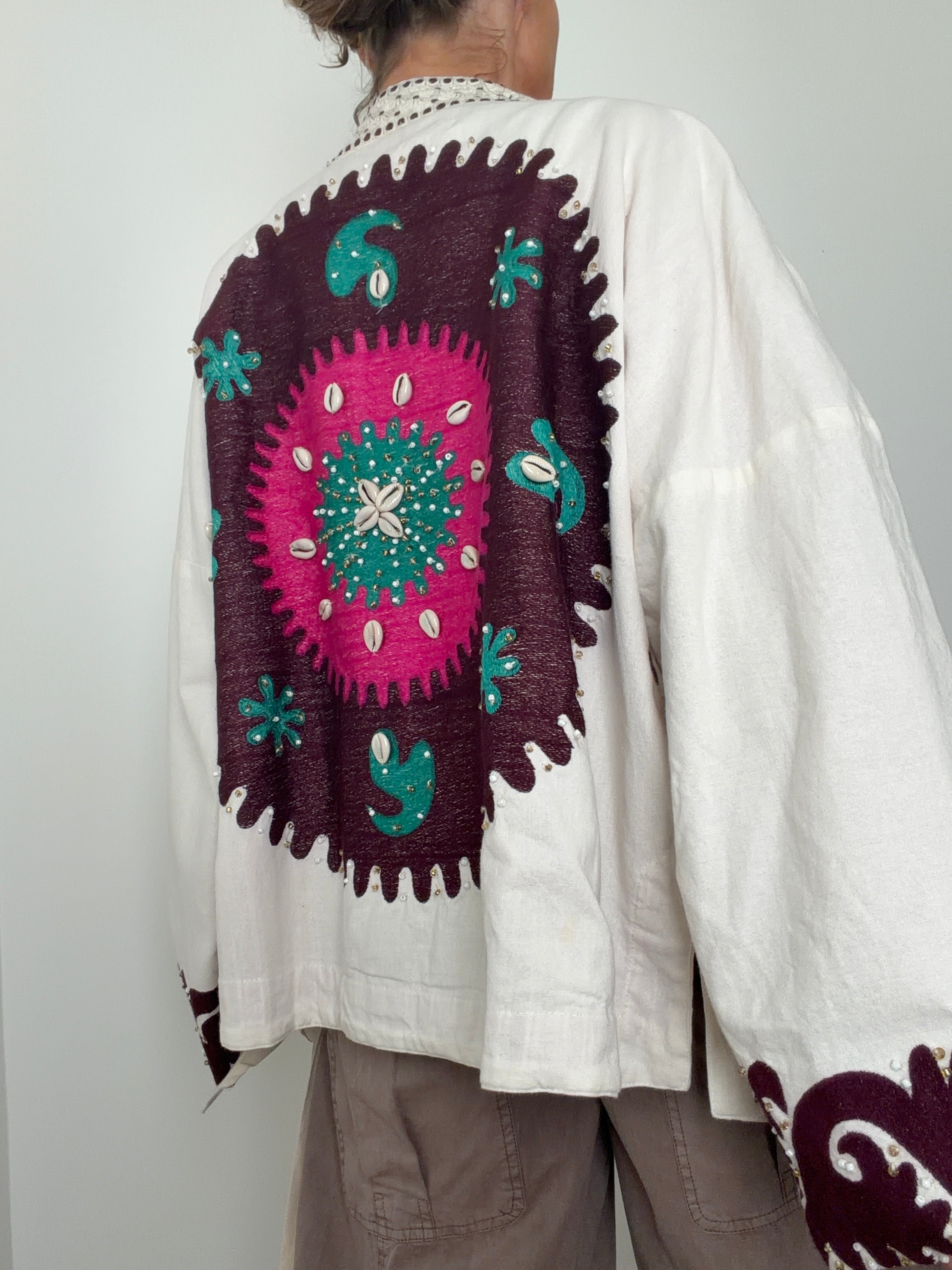 Future Nomads Kimonos one size Hand Embellished Kimono