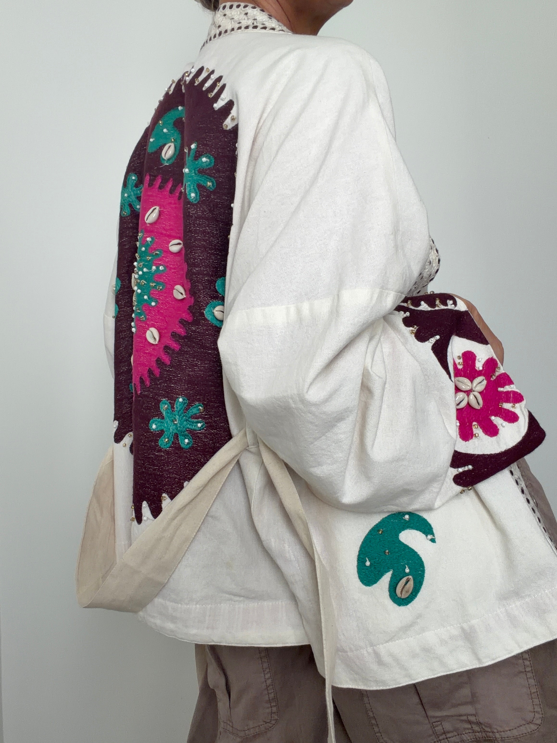 Future Nomads Kimonos one size Hand Embellished Kimono