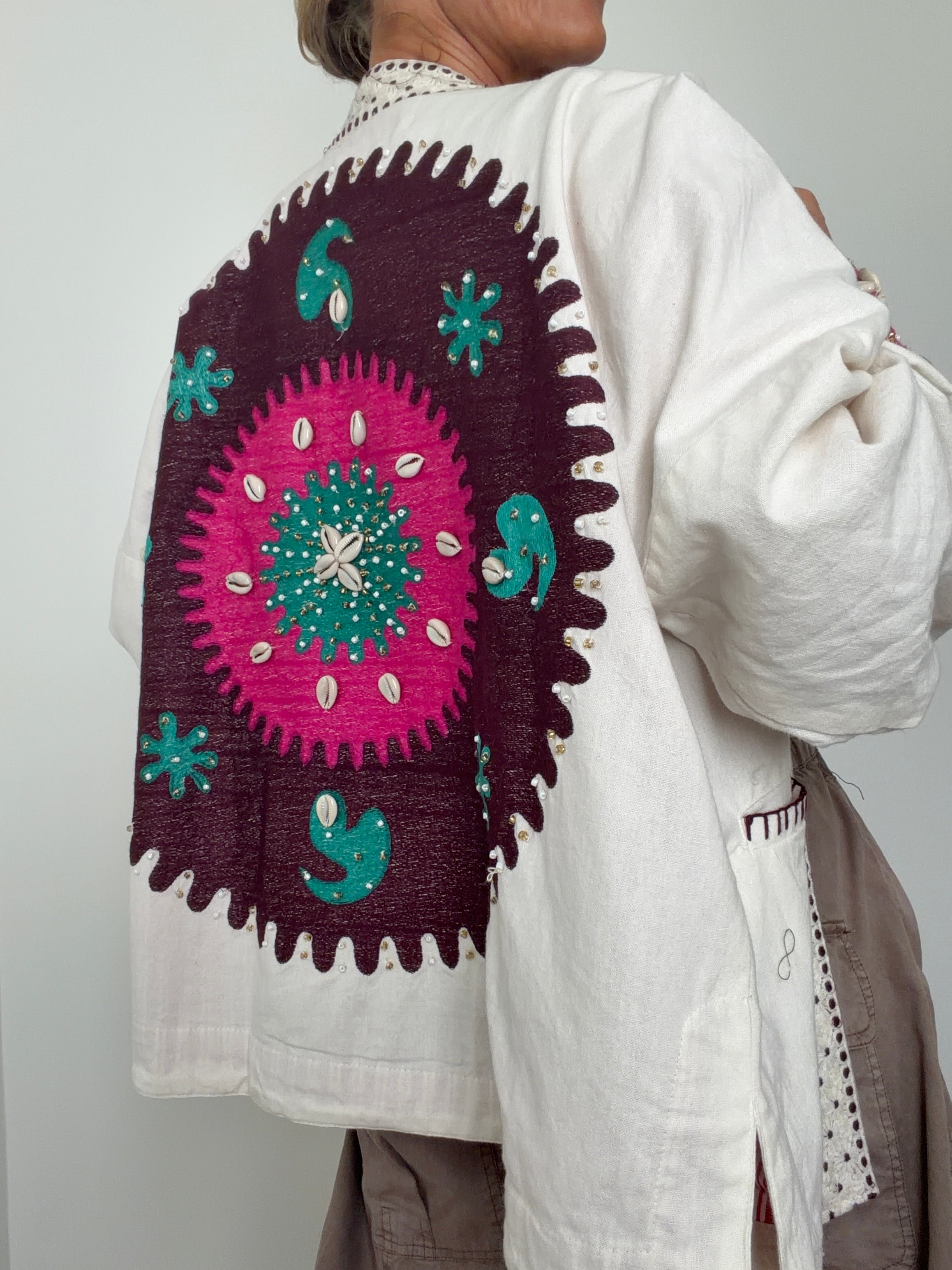 Future Nomads Kimonos one size Hand Embellished Kimono