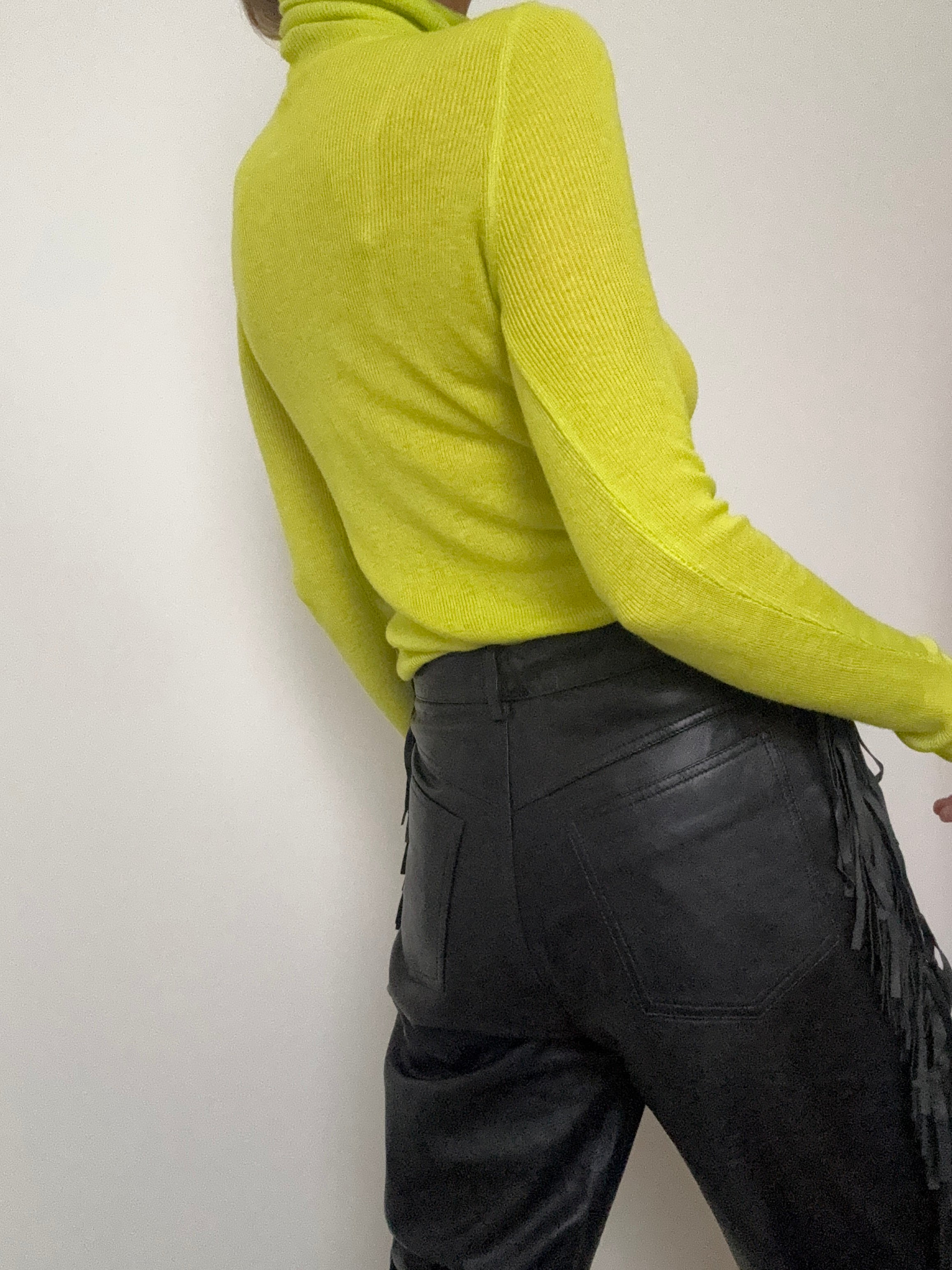 Lime Polo Knit | Knitwear
