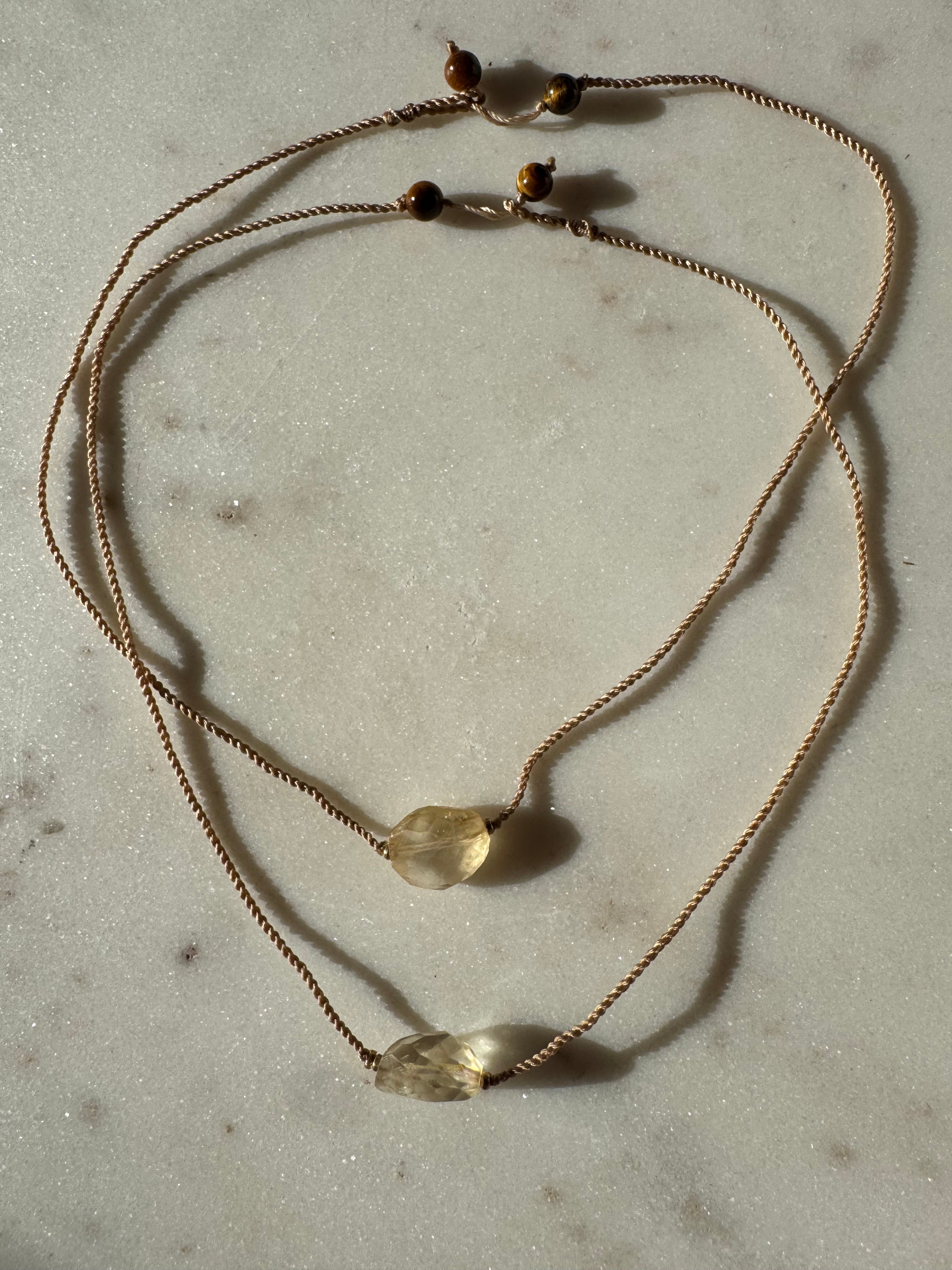 Future Nomads Necklaces 21cm String Citrine Choker