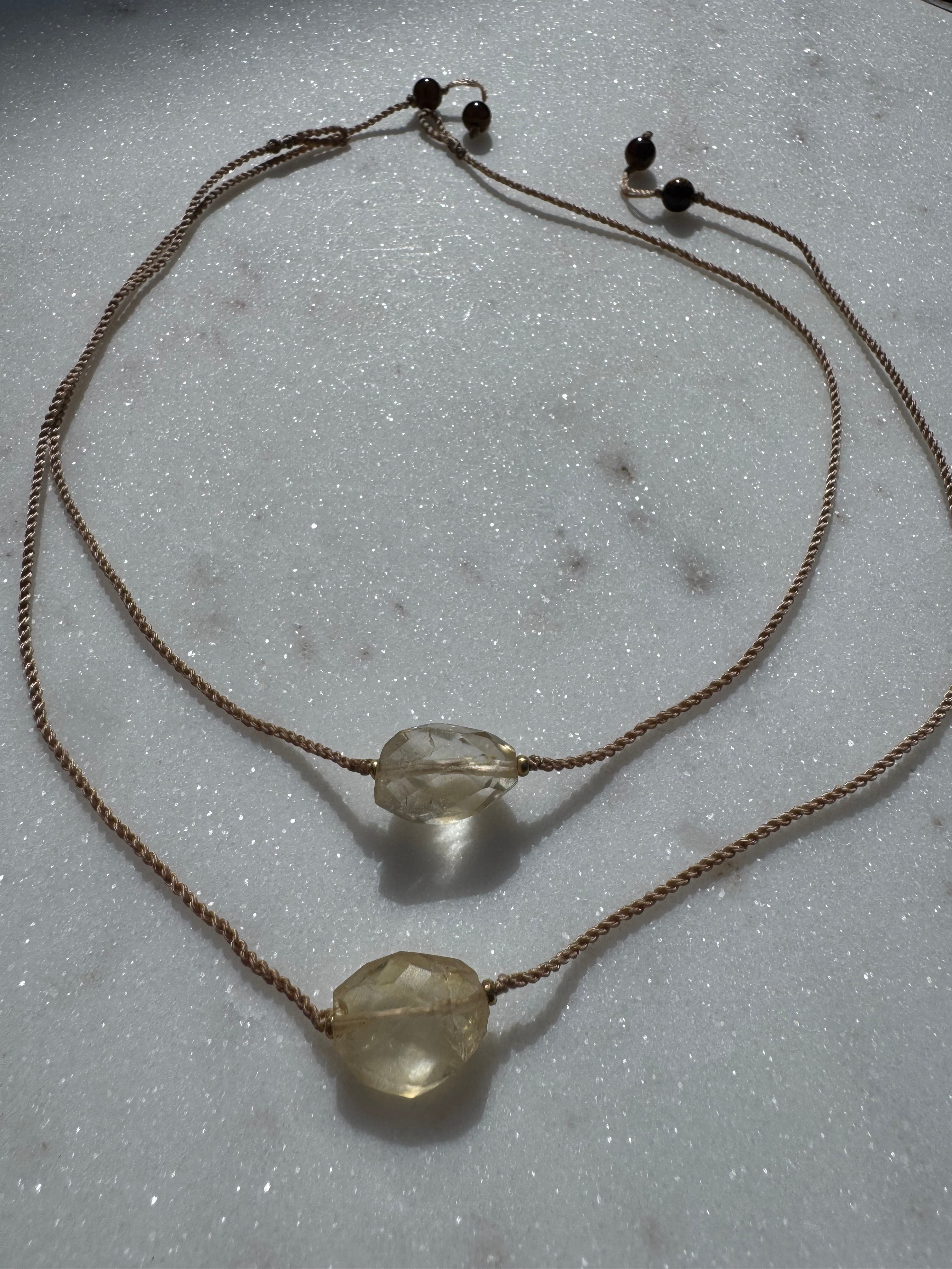 Future Nomads Necklaces 21cm String Citrine Choker