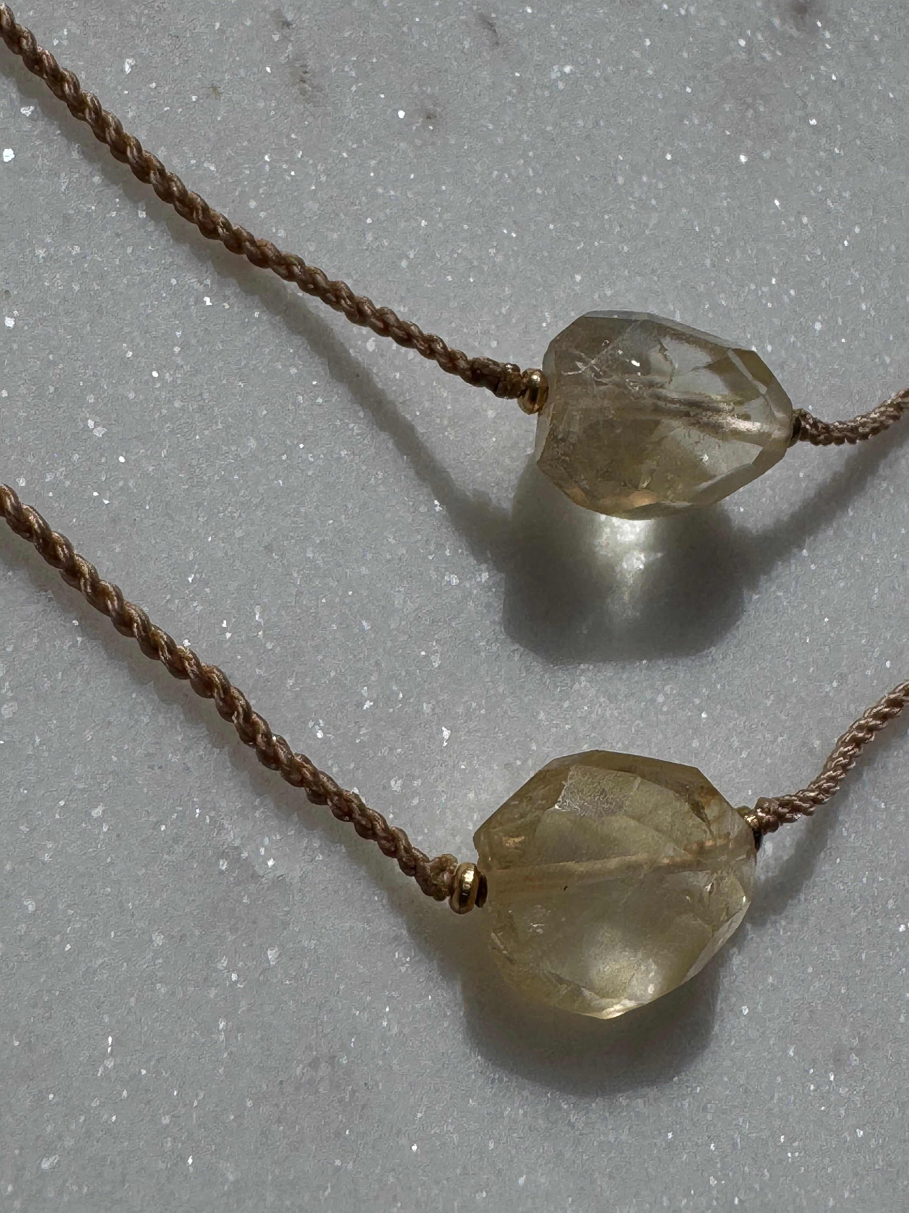 Future Nomads Necklaces 21cm String Citrine Choker