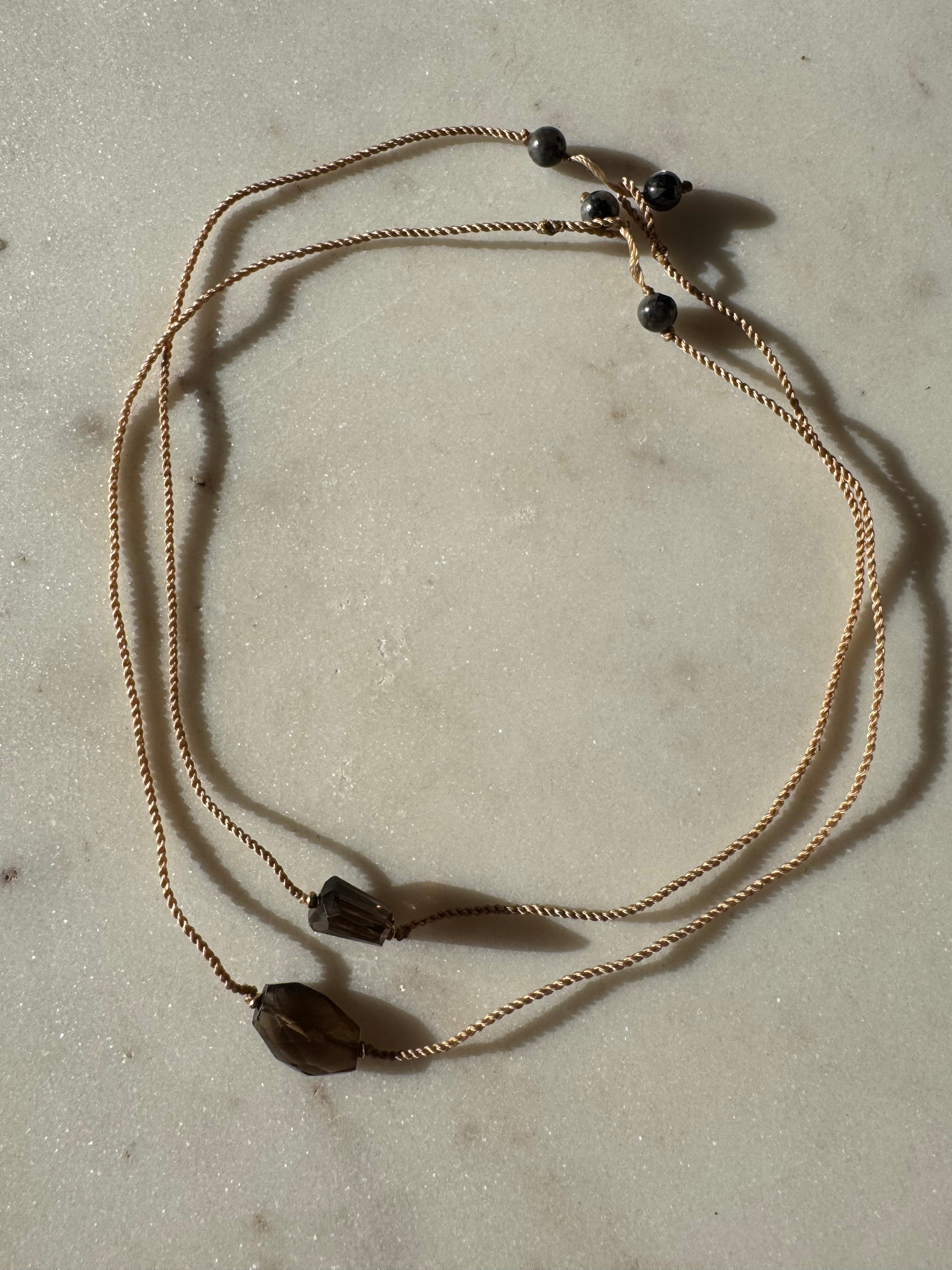 Future Nomads Necklaces 21cm String Smokey Quartz Choker