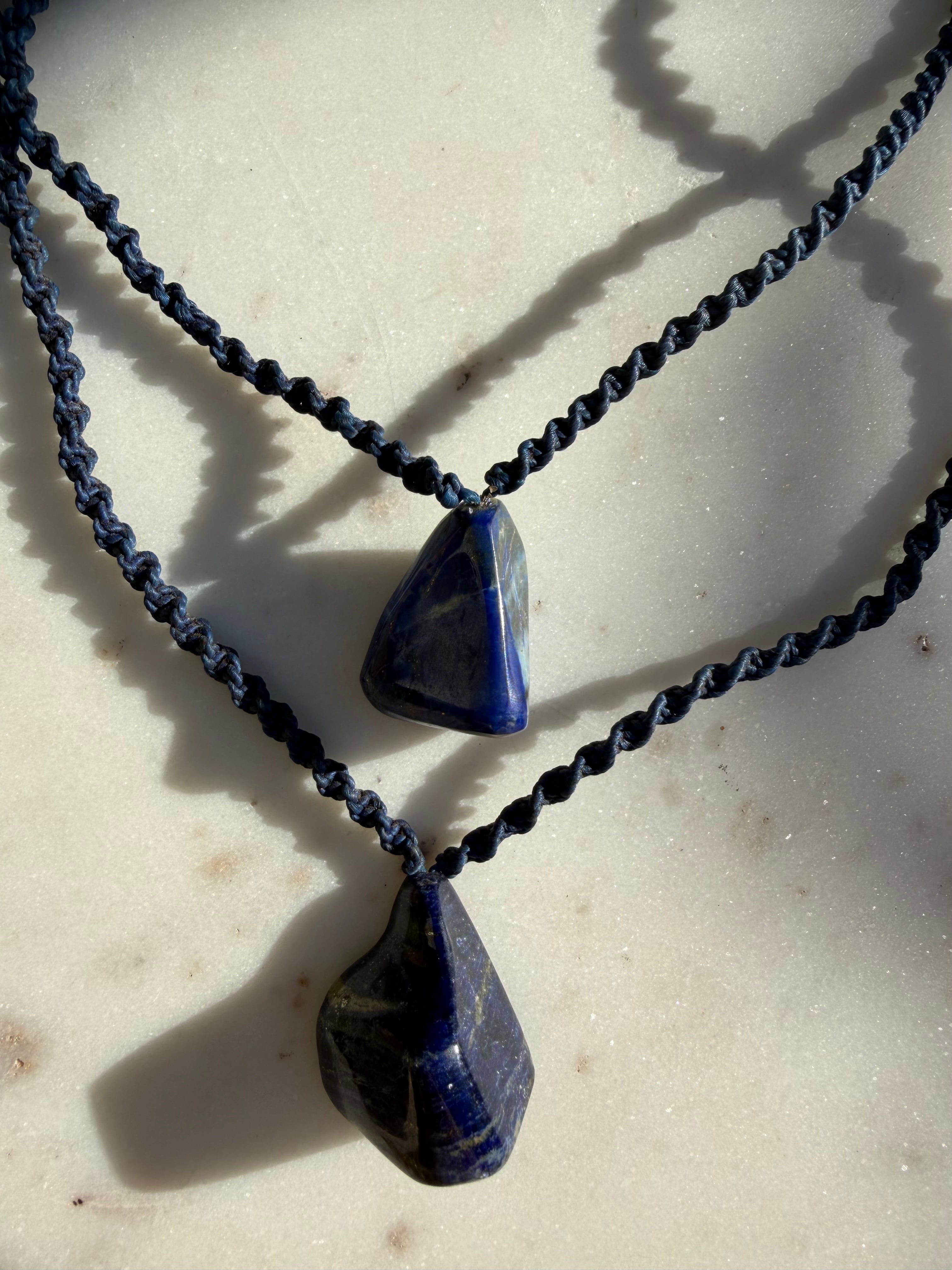 Lapis String Pendant | Necklaces