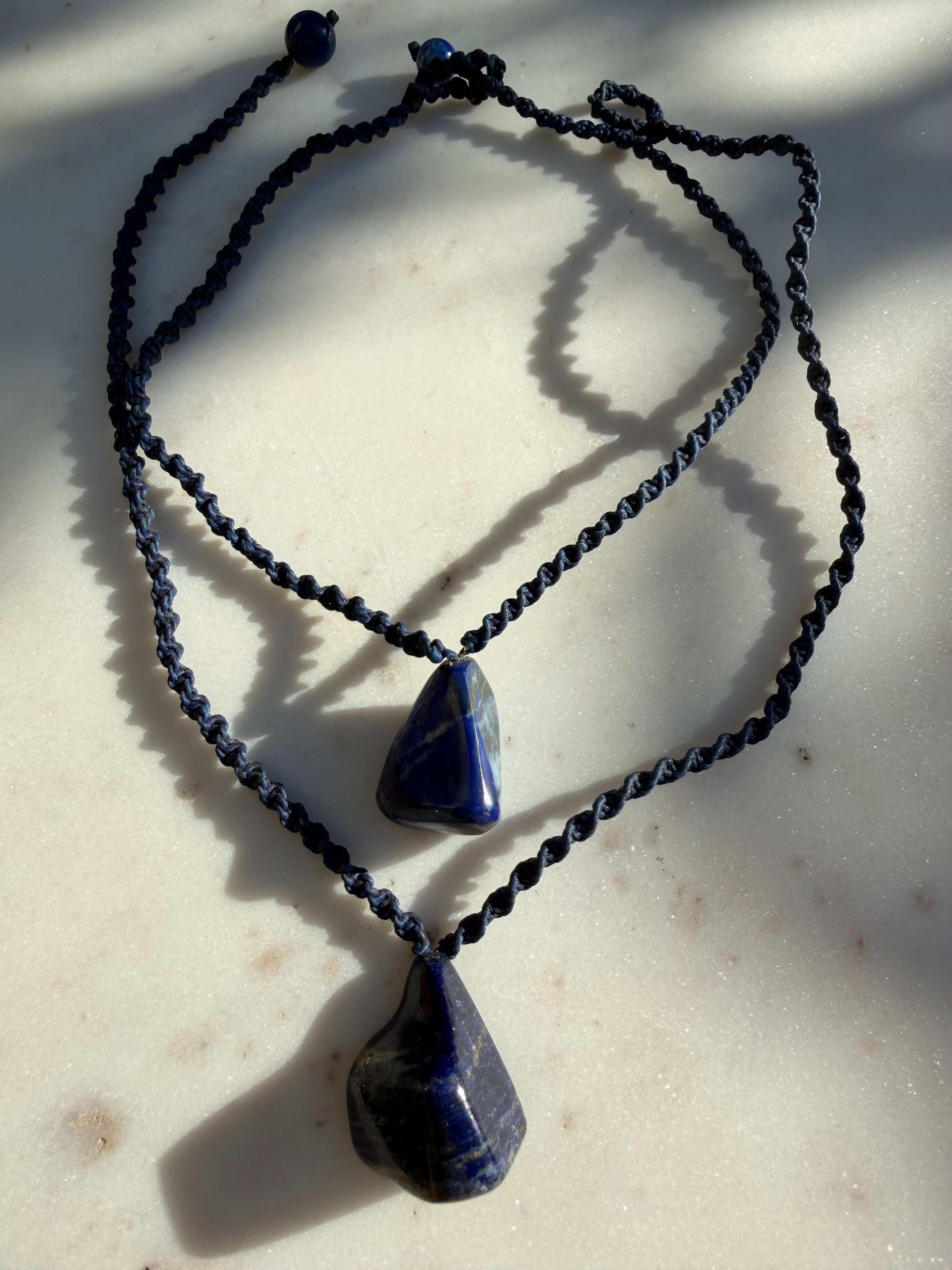 Lapis String Pendant | Necklaces