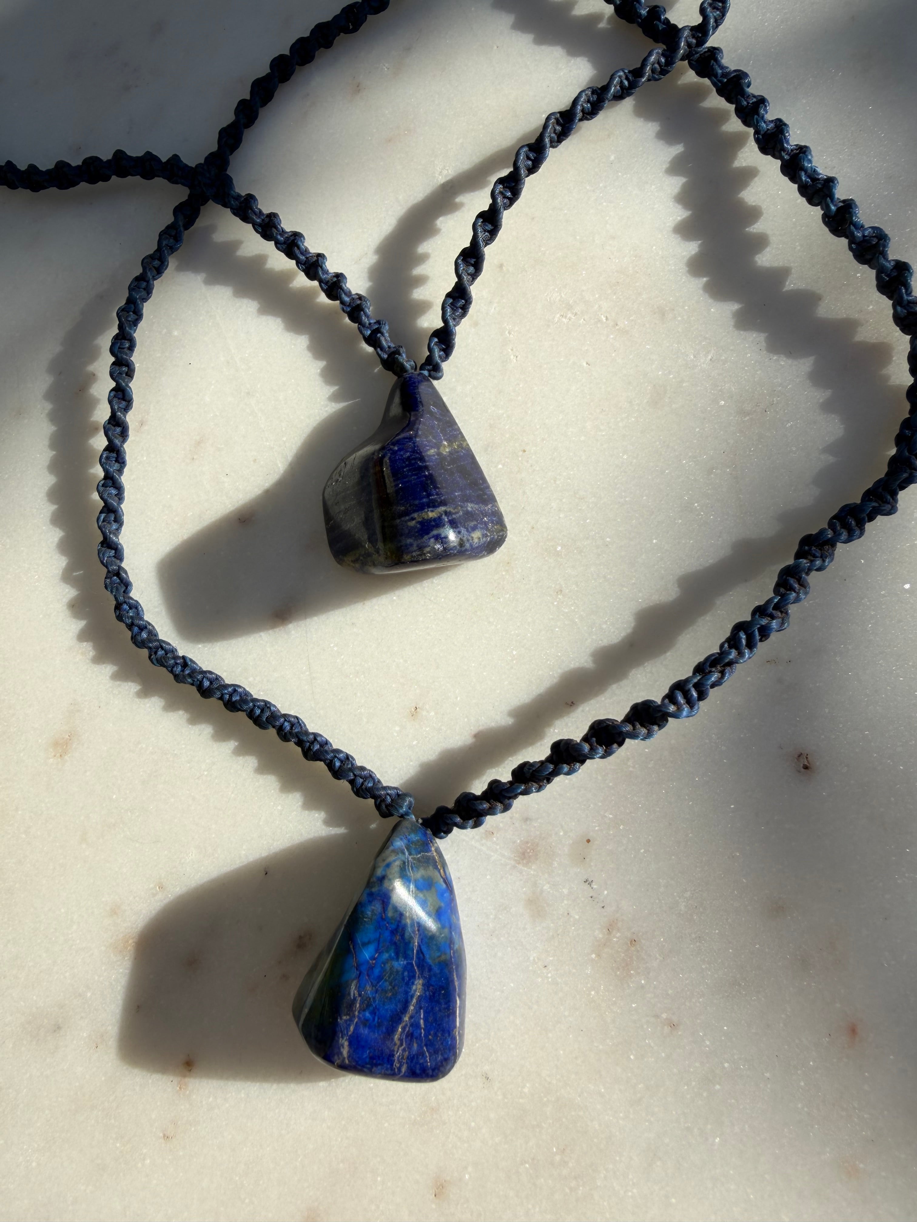 Lapis String Pendant | Necklaces