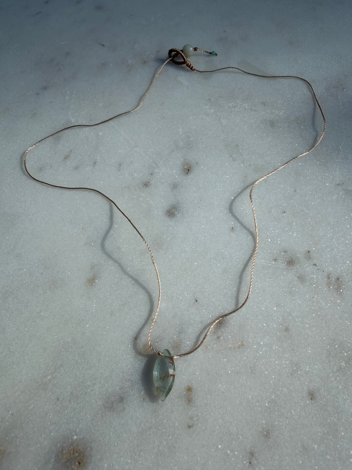 Future Nomads Necklaces Aquamarine Drop Necklace