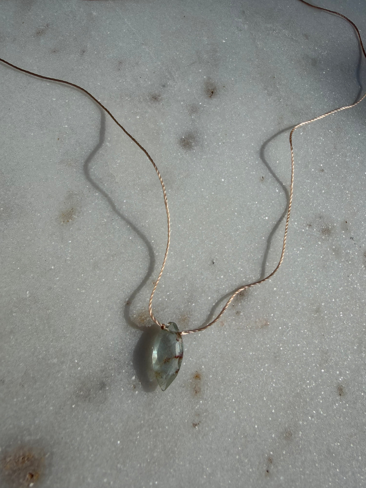 Future Nomads Necklaces Aquamarine Drop Necklace