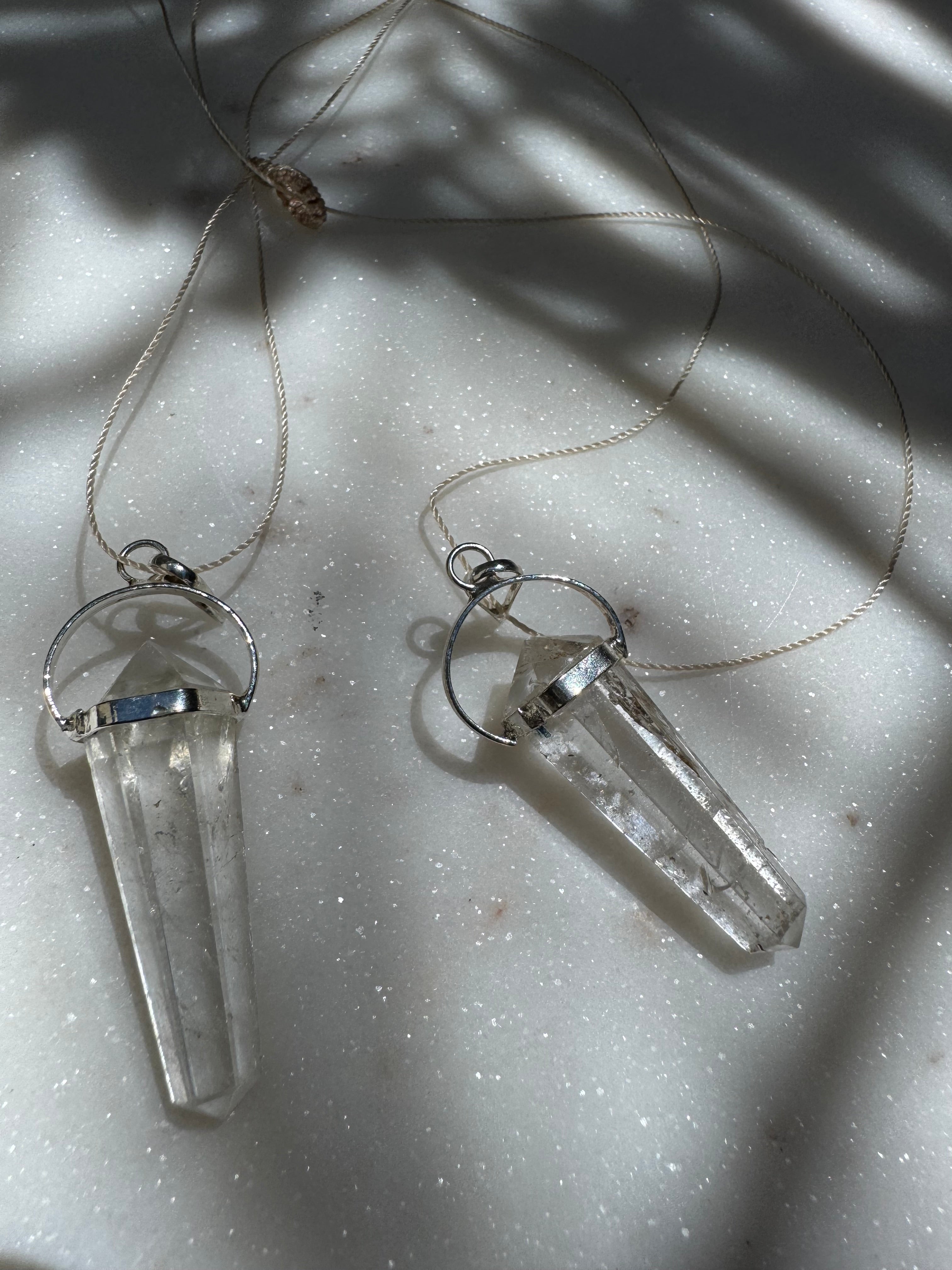 Crystal Quartz Pendulum Necklace | Necklaces