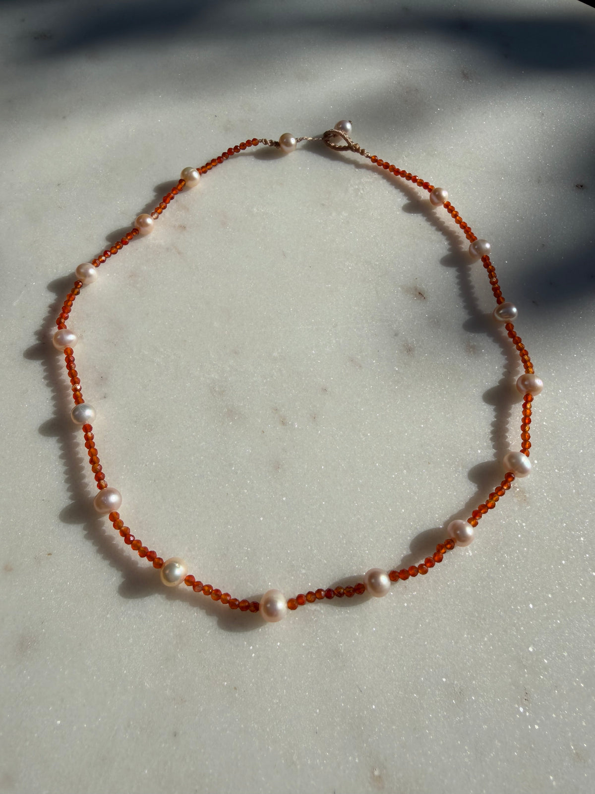 Future Nomads Necklaces Golden Hour Pearl Necklace