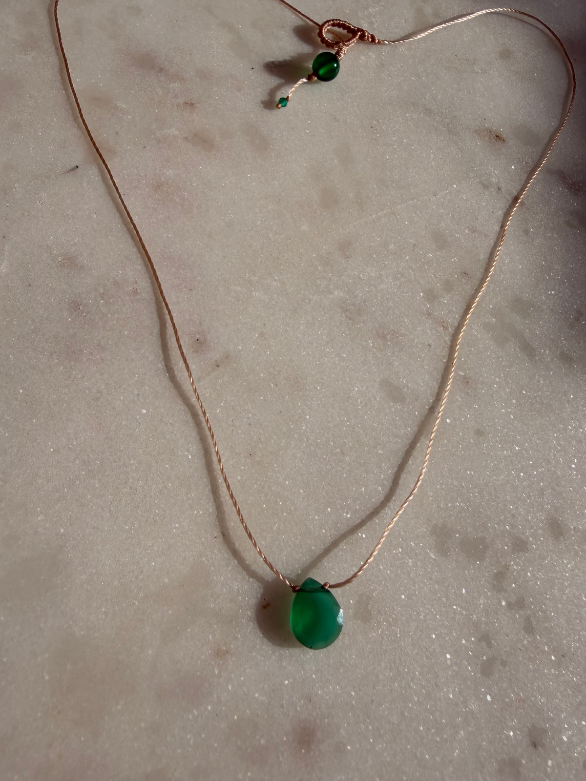 Future Nomads Necklaces Green Drop
