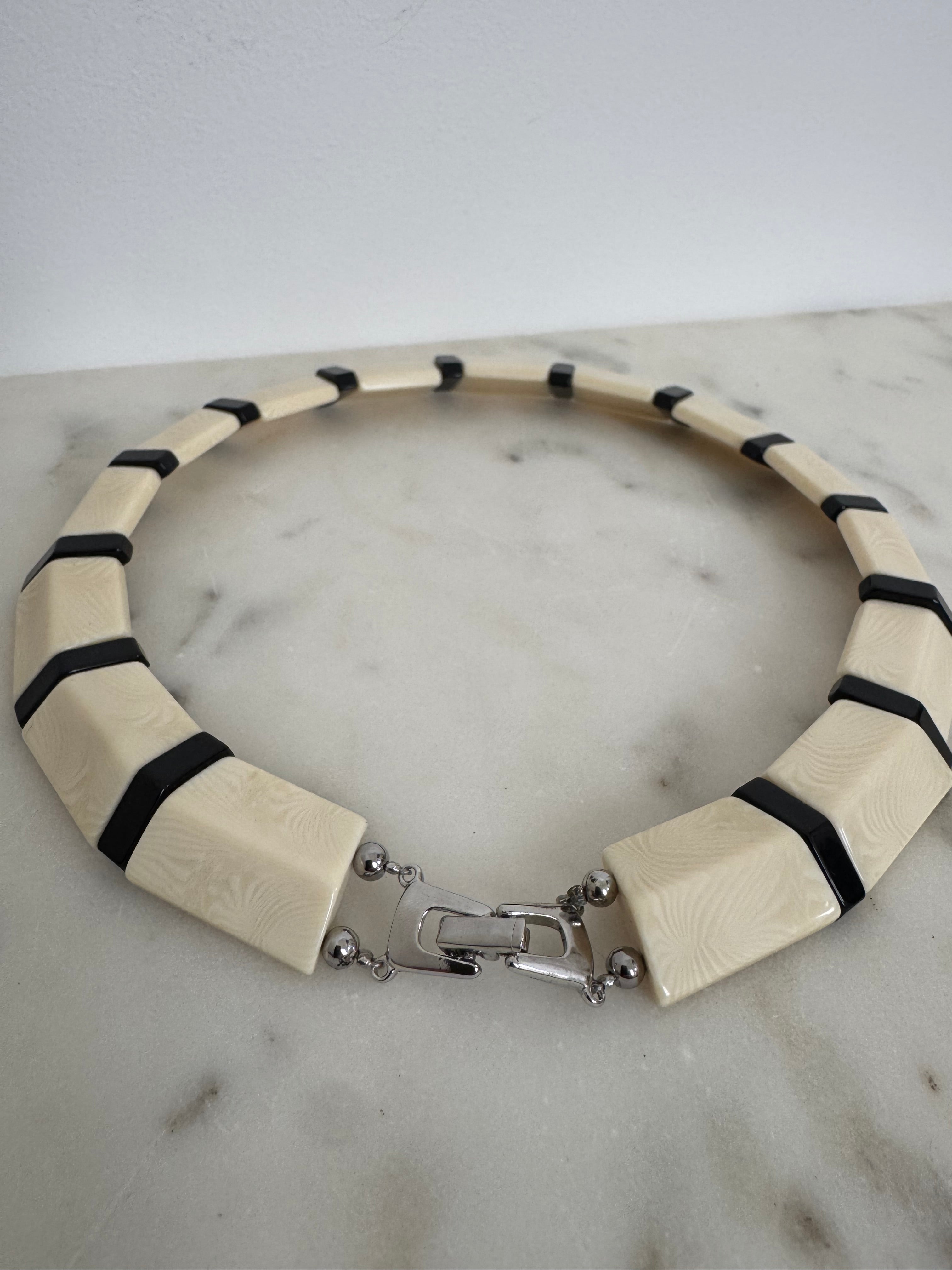 Ivory & Black Necklace | Necklaces