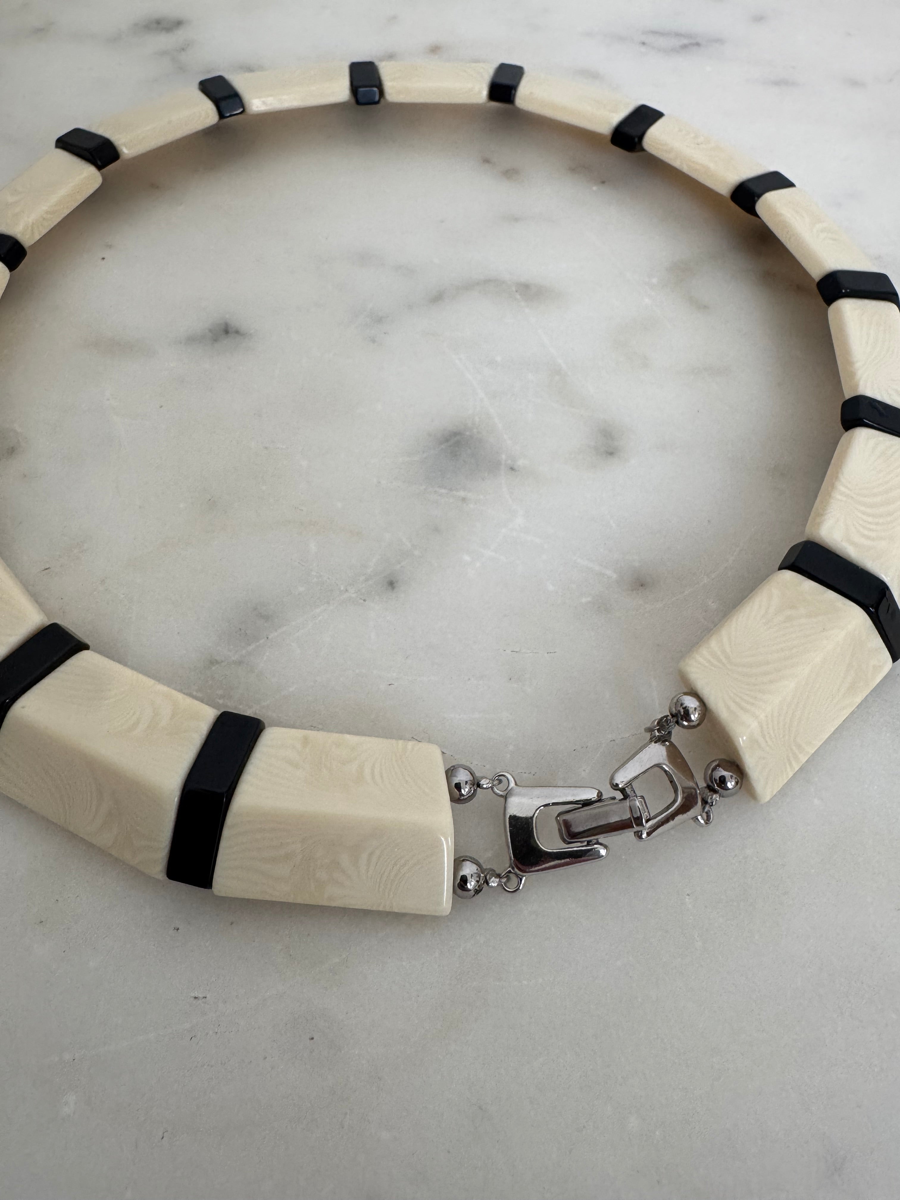 Ivory & Black Necklace | Necklaces