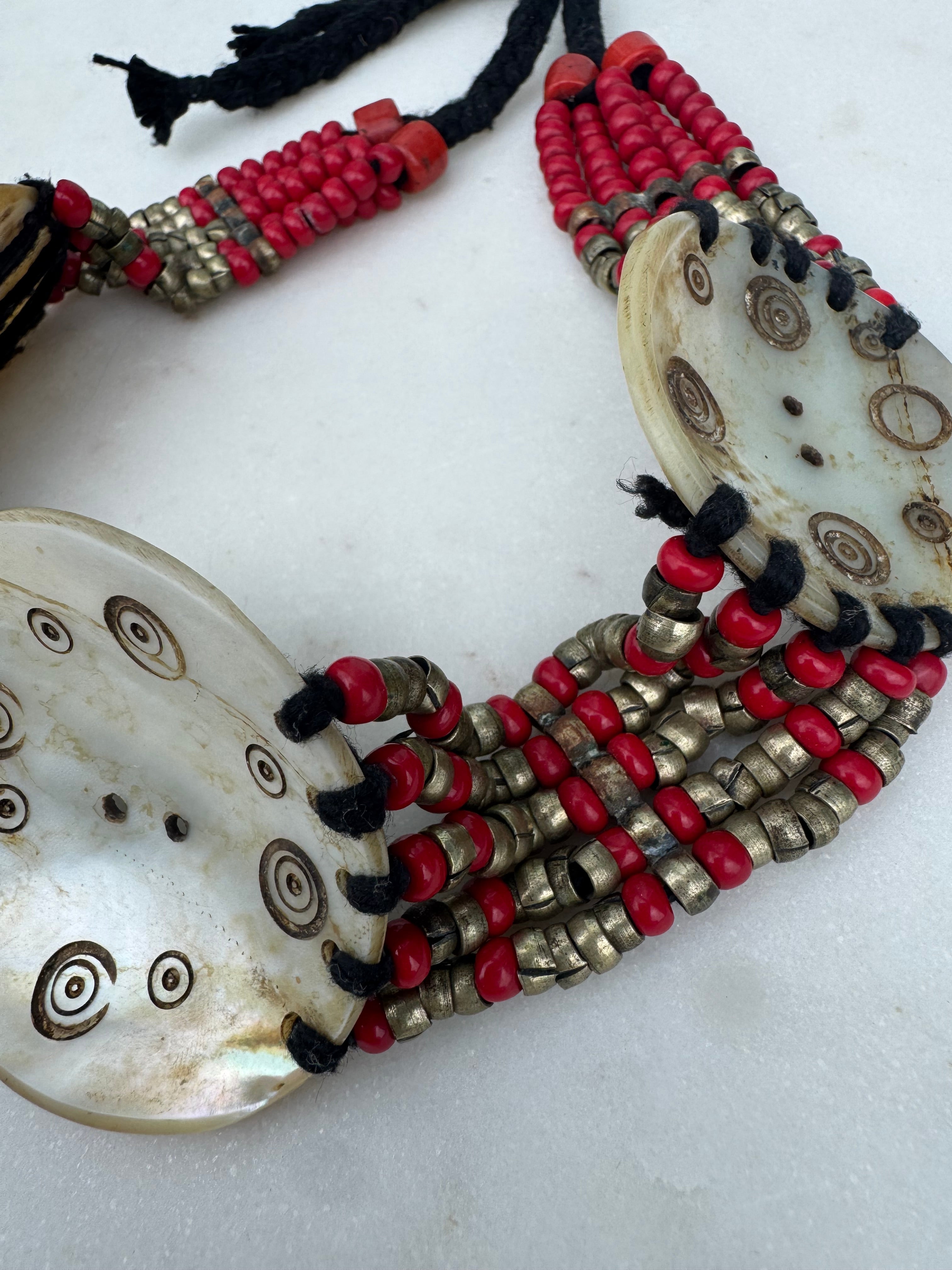 Mother Of Pearl Tribal Choker | Necklaces