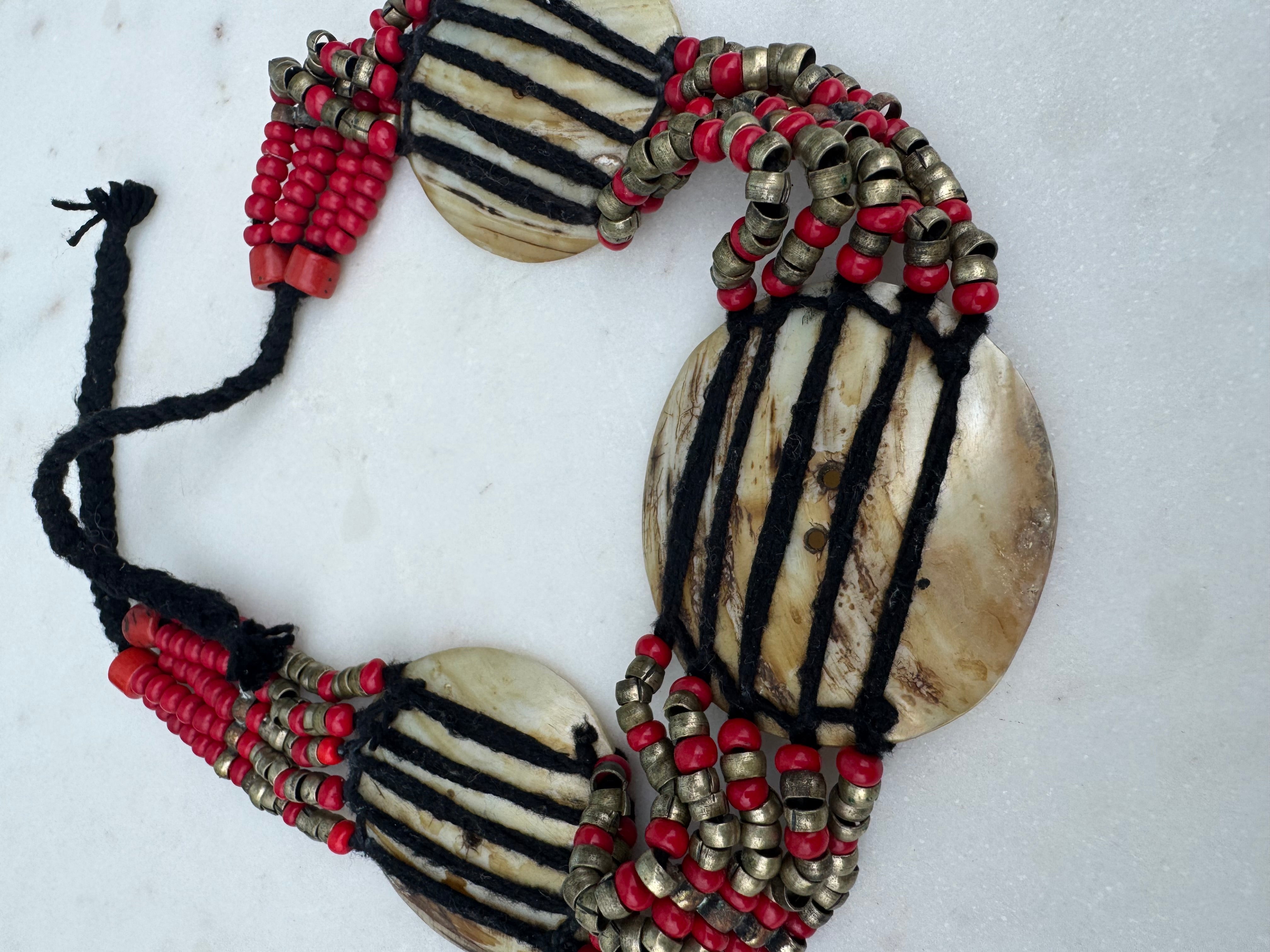 Mother Of Pearl Tribal Choker | Necklaces