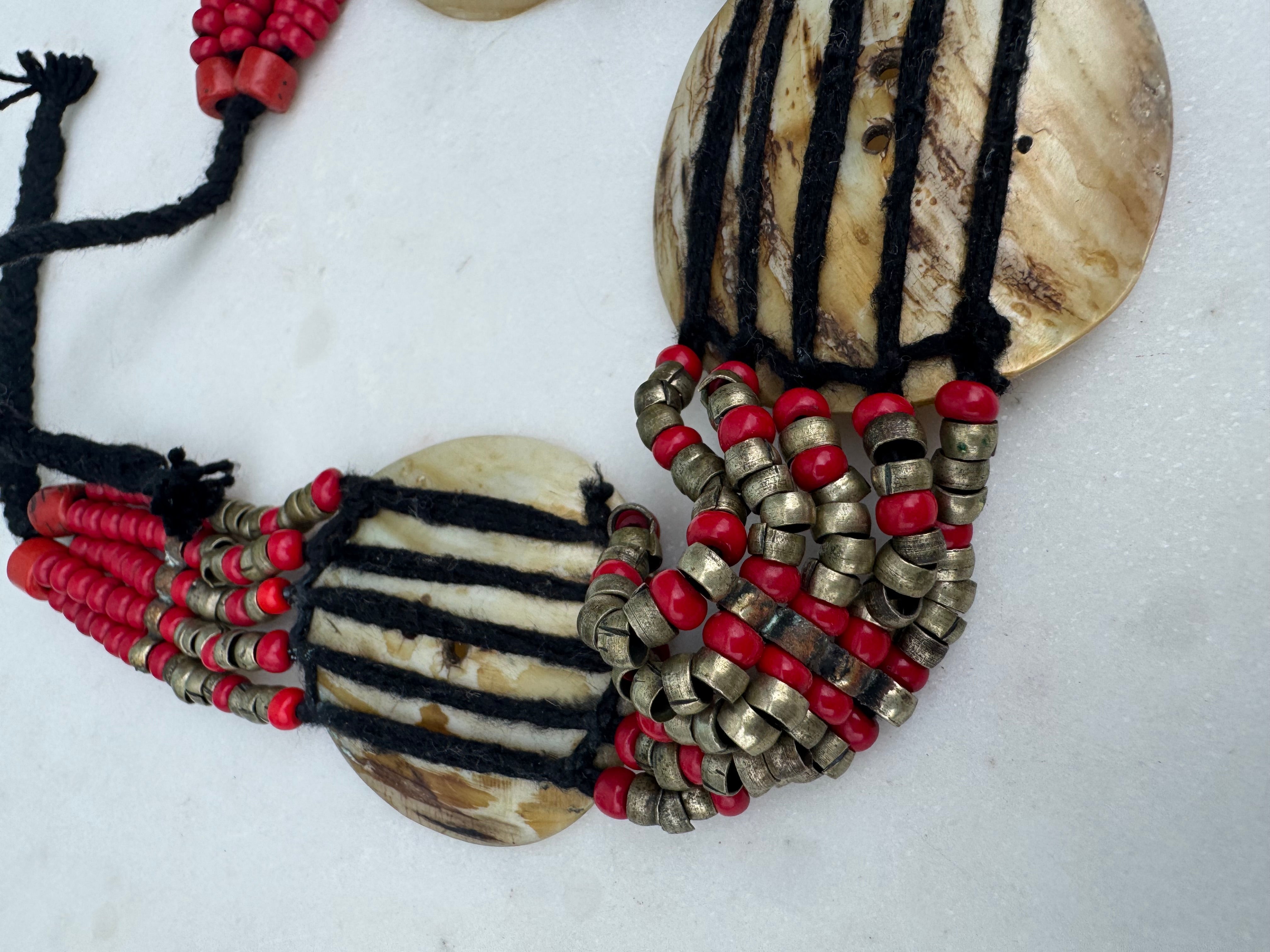 Mother Of Pearl Tribal Choker | Necklaces