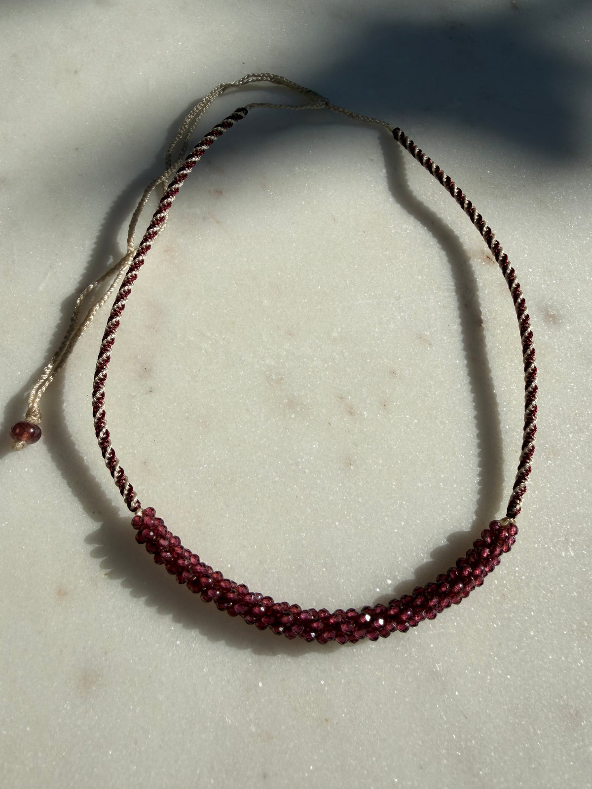 Future Nomads Necklaces Nomad Gem Choker Garnet